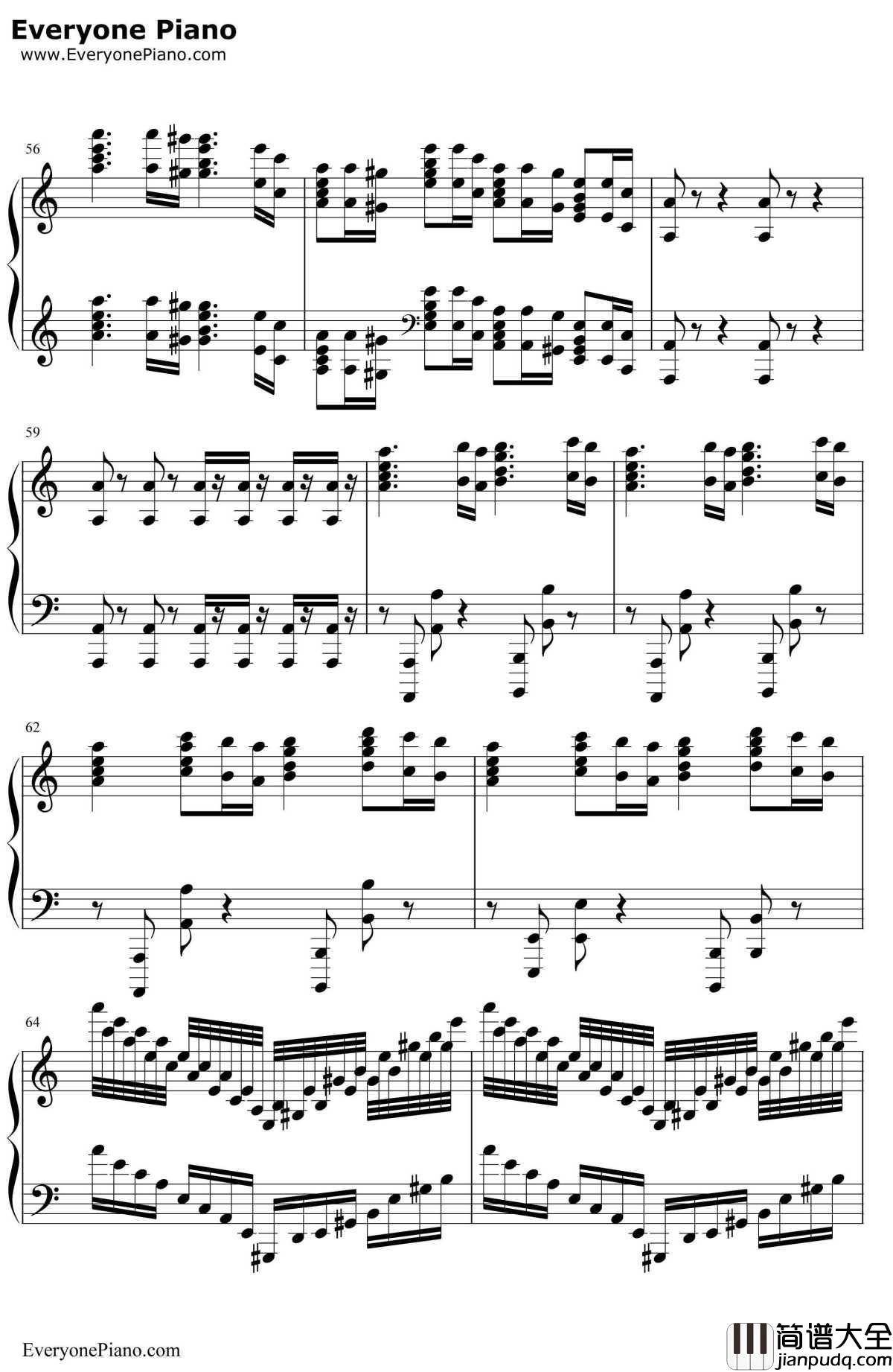 葛里格钢琴变奏曲钢琴谱_爱德华·格里格