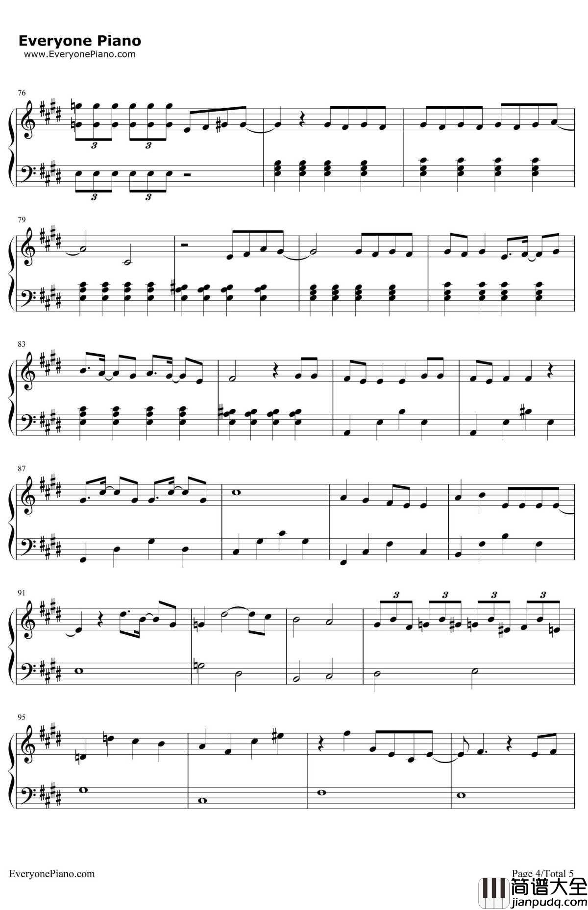 니가내려와你下来吧钢琴谱_Jellyfish家族_Jellyfish家族圣诞歌曲