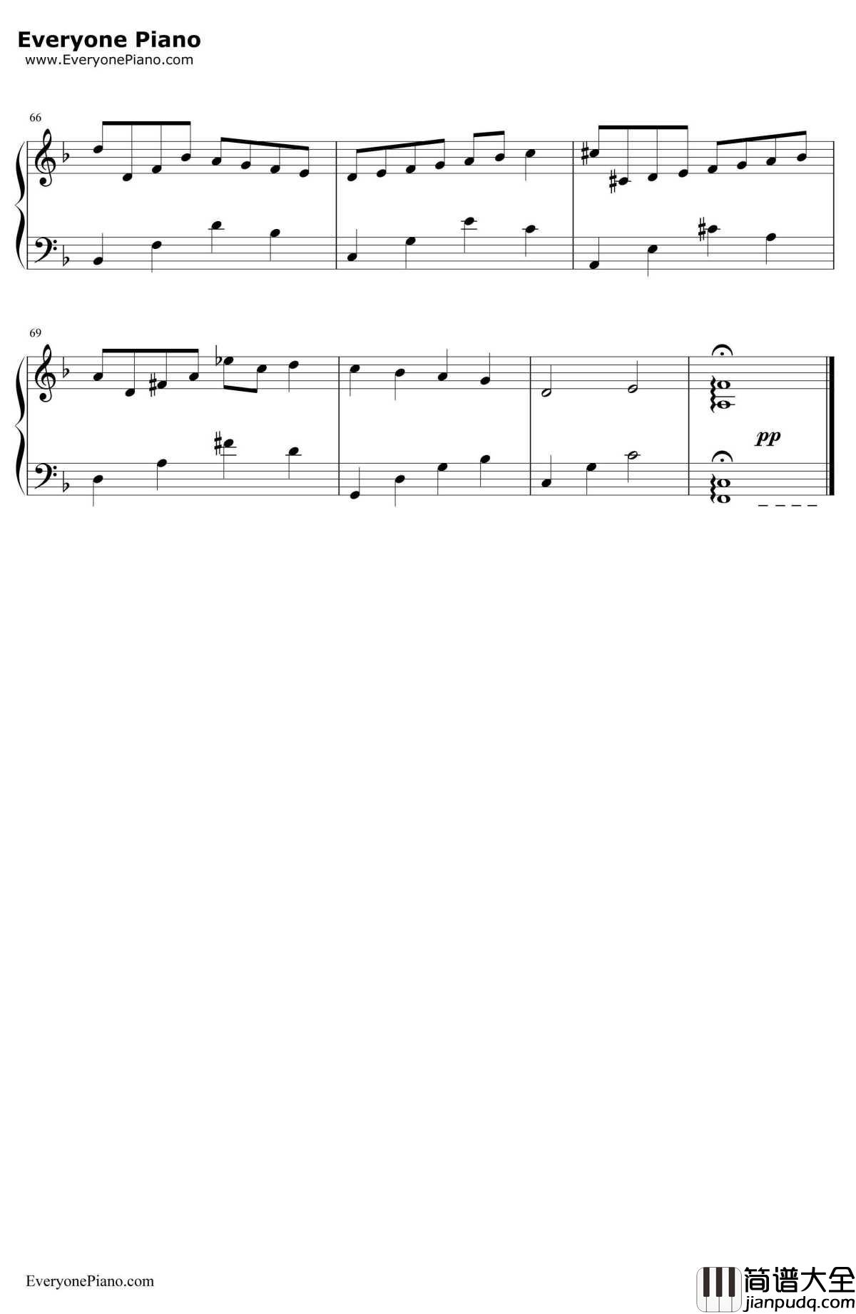 船钢琴谱_植松伸夫_最终幻想FF1OST