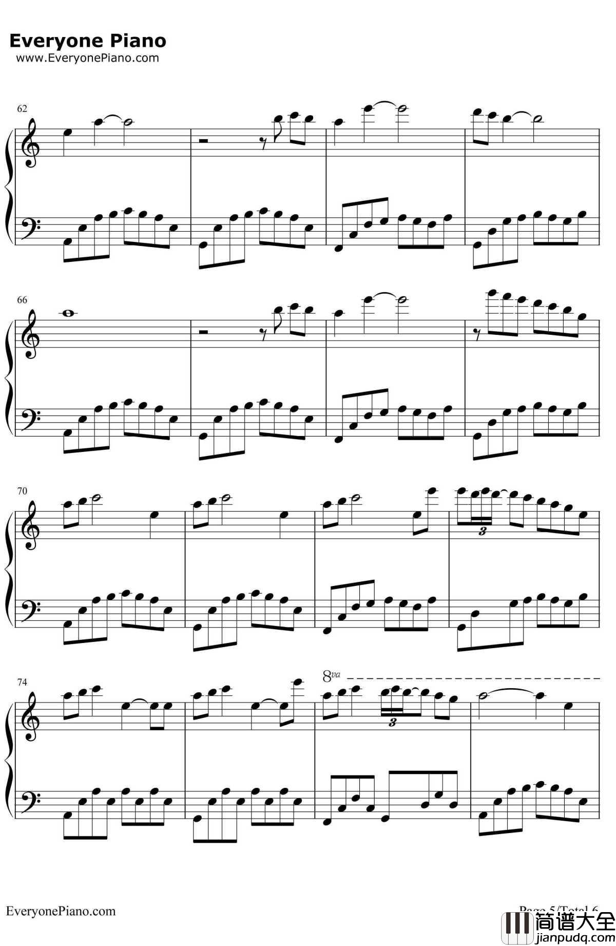 失去温暖钢琴谱_久石让JoeHisaishi宫崎骏_LostWarmth