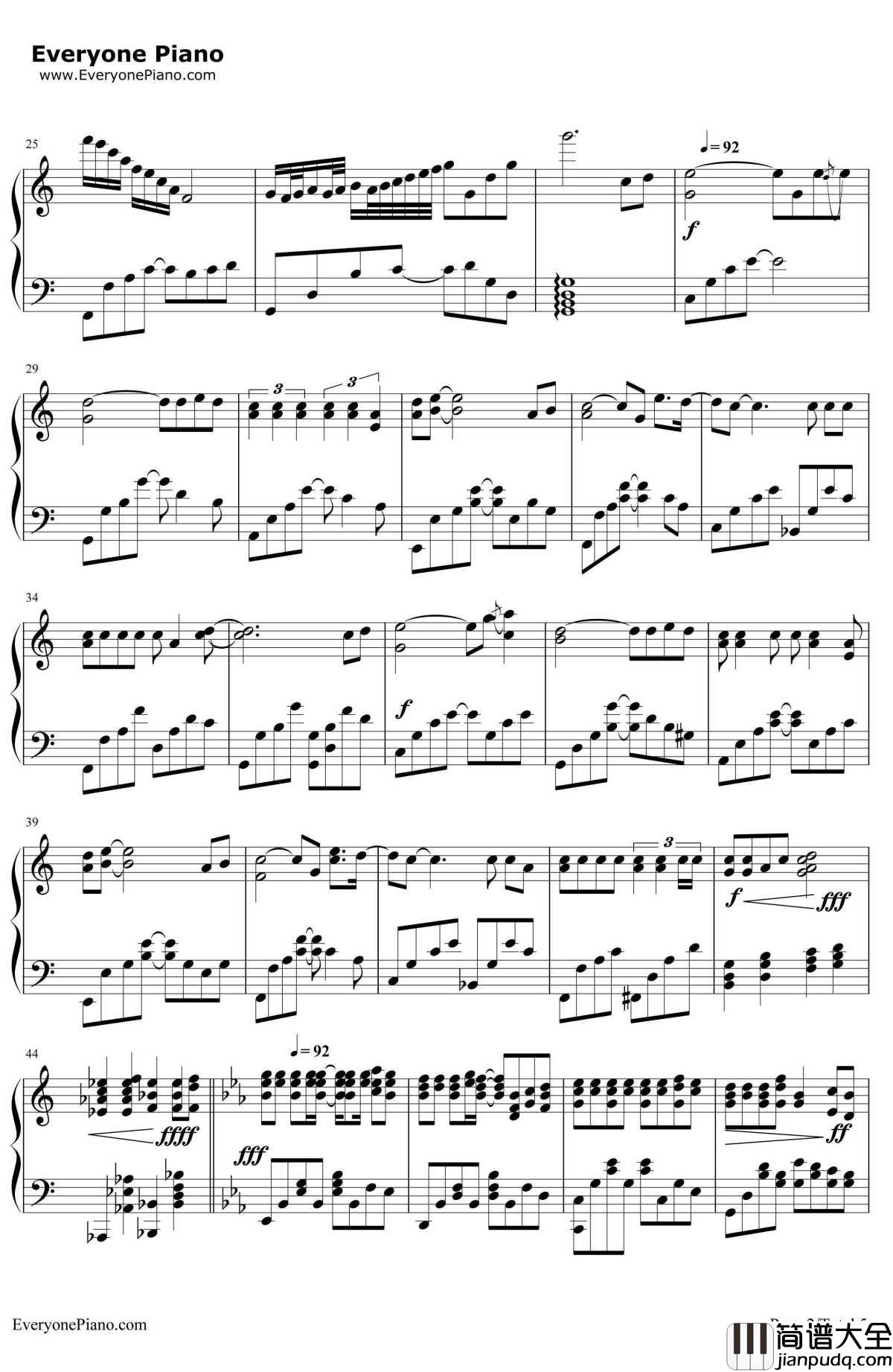 _北京东路的日子_完美演奏版钢琴谱_汪源