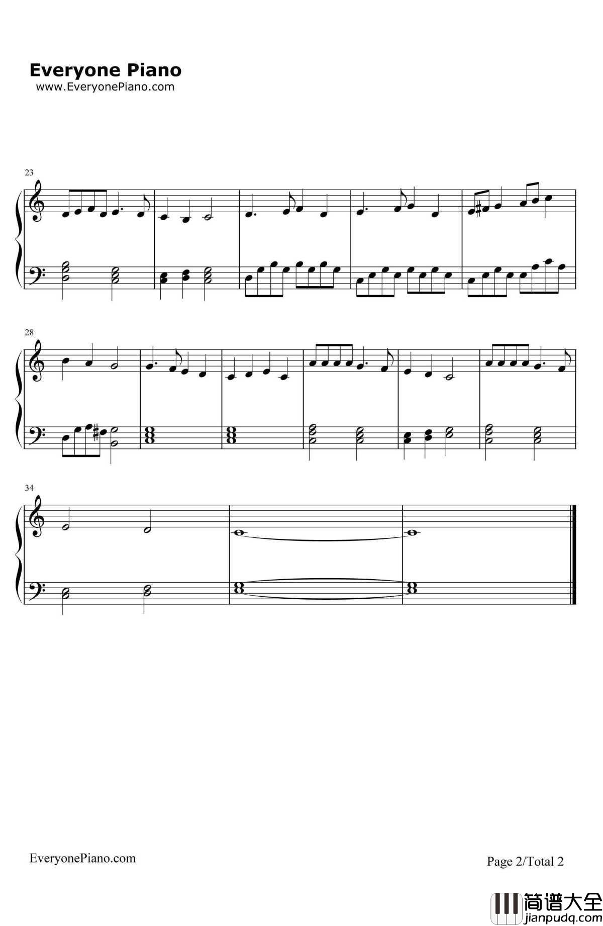 闪亮的圣诞节钢琴谱_GeorgeS.Clinton_圣诞歌曲