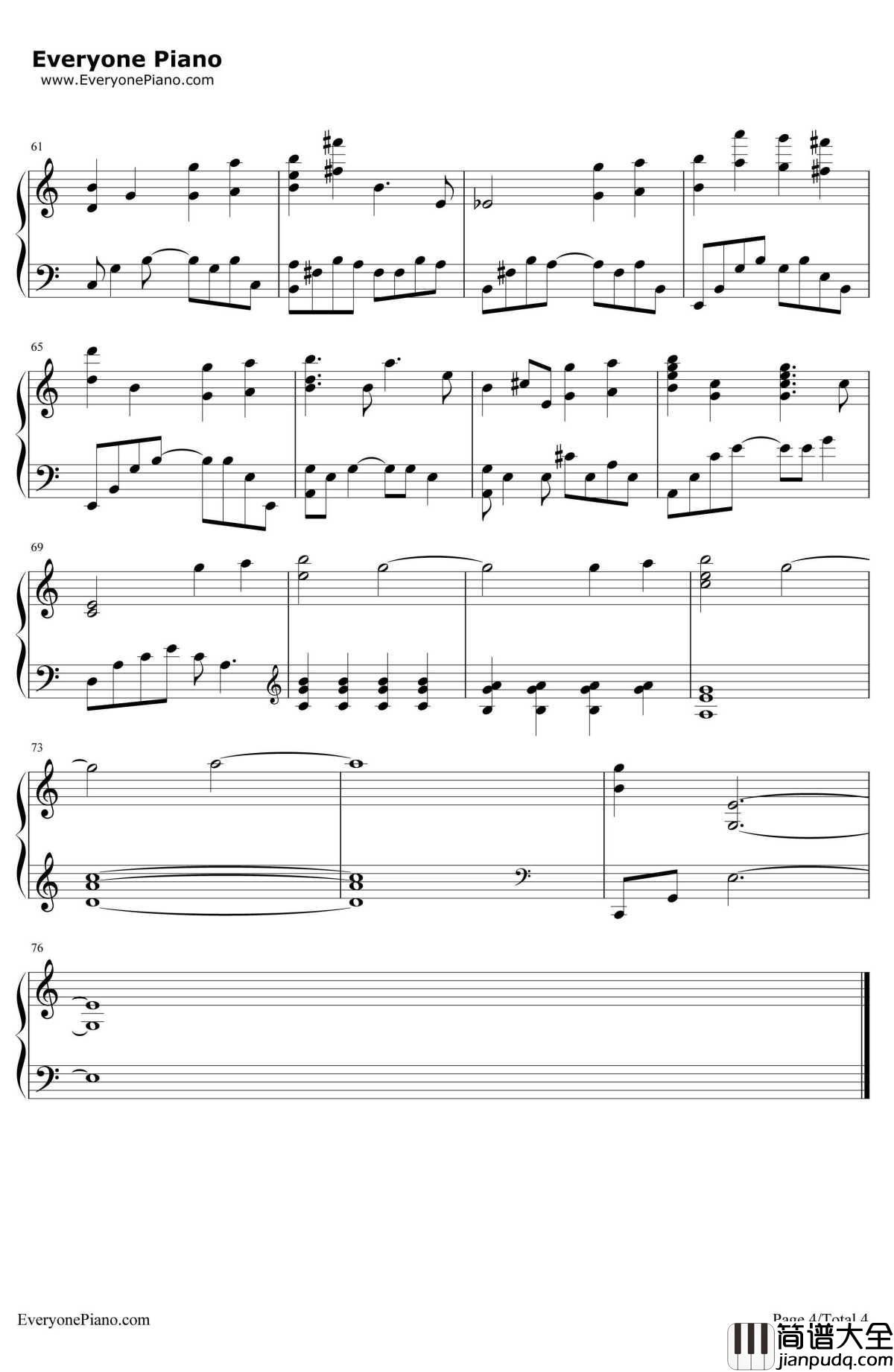 I_Could_See_You钢琴谱_Yiruma李闰珉