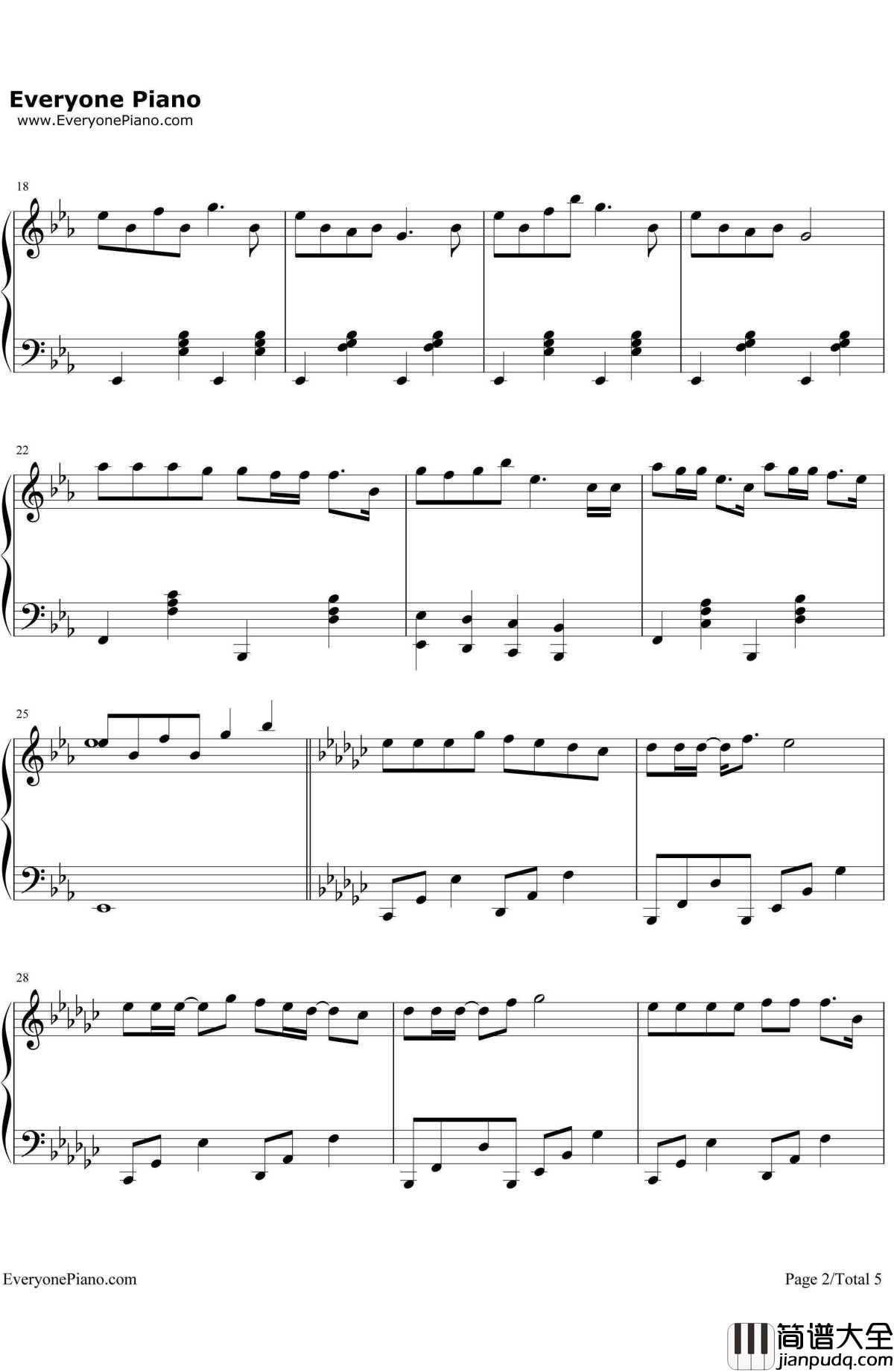 When_Christmas_Comes_To_Town钢琴谱_MatthewHallMeaganMoore_圣诞歌曲