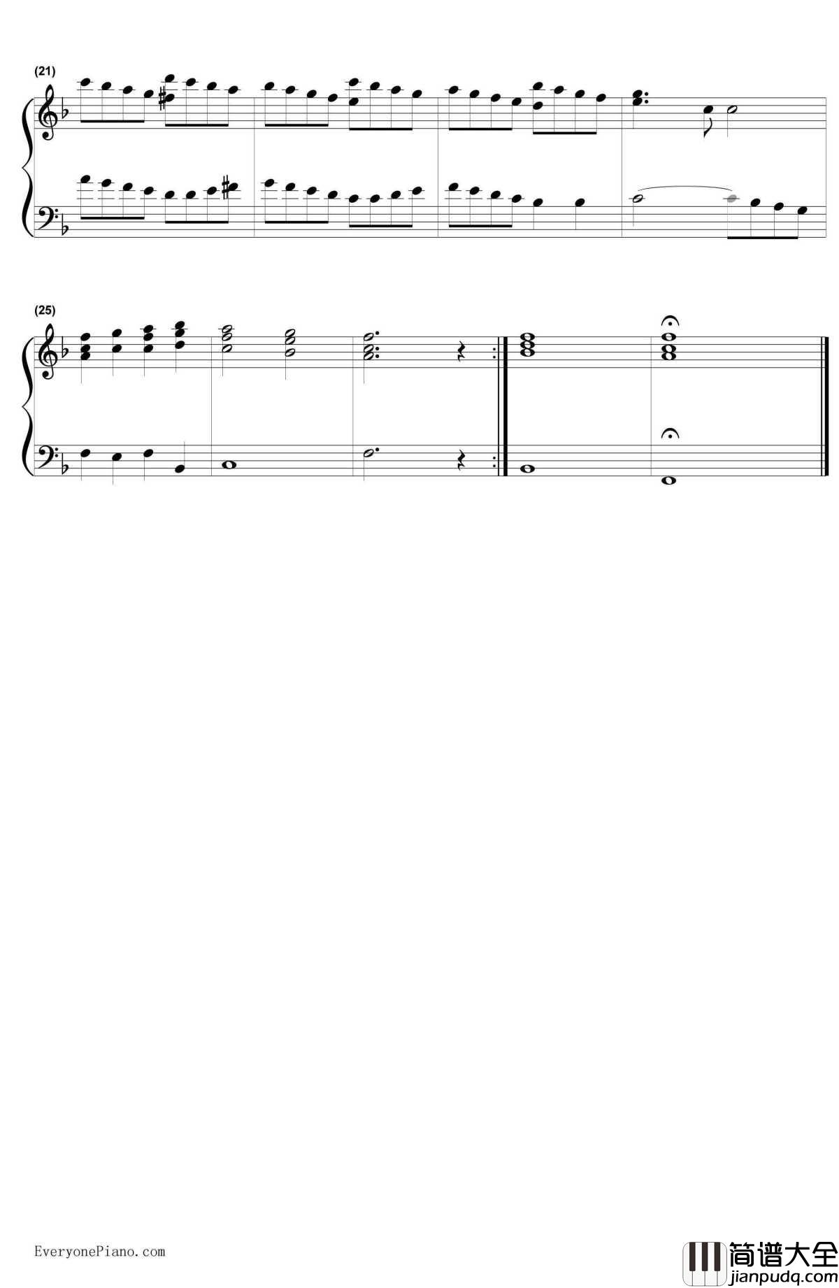 圣诞歌曲钢琴谱_AngelsWeHaveHeardonHigh