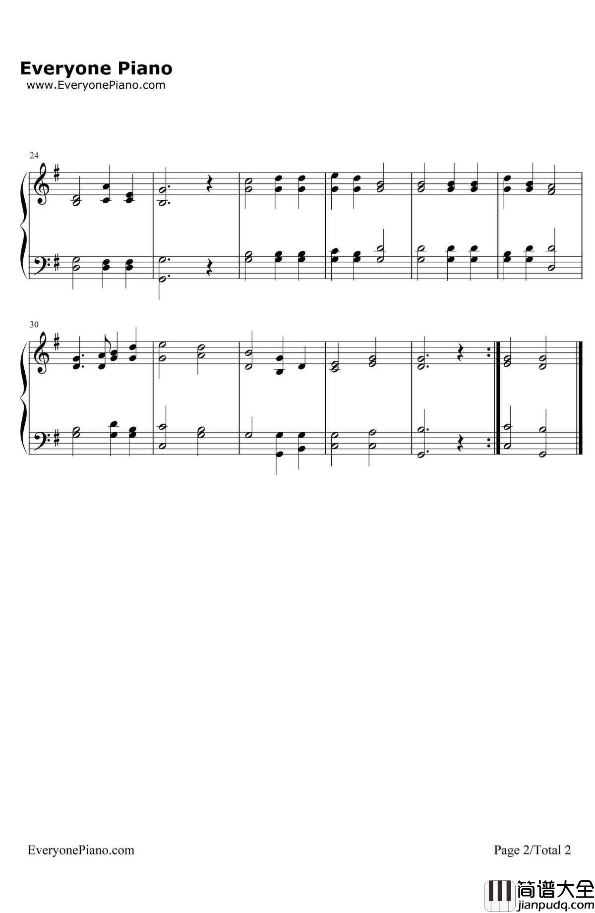 圣诞感恩歌钢琴谱_林声本_圣诞歌曲