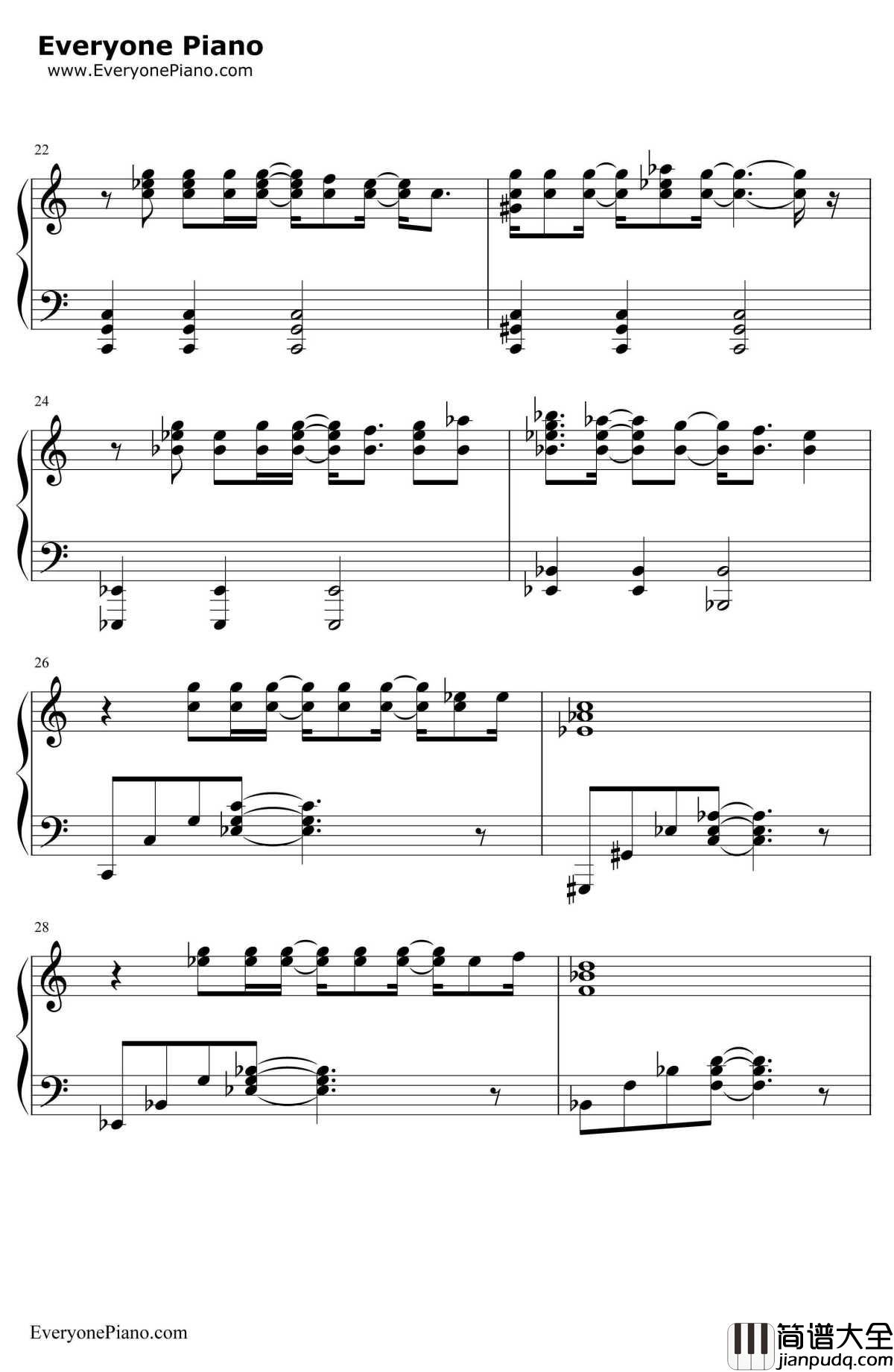 I_Need_Your_Love钢琴谱_CalvinHarrisft.EllieGoulding