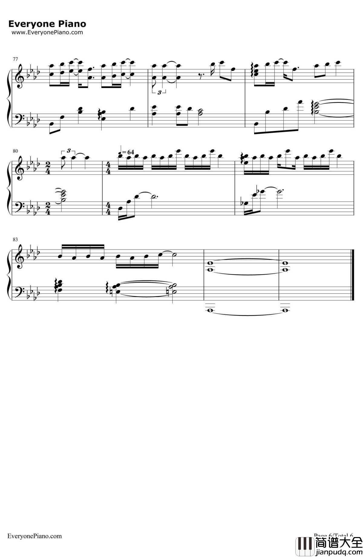 别来无恙钢琴谱_李佳薇__千金女贼_插曲