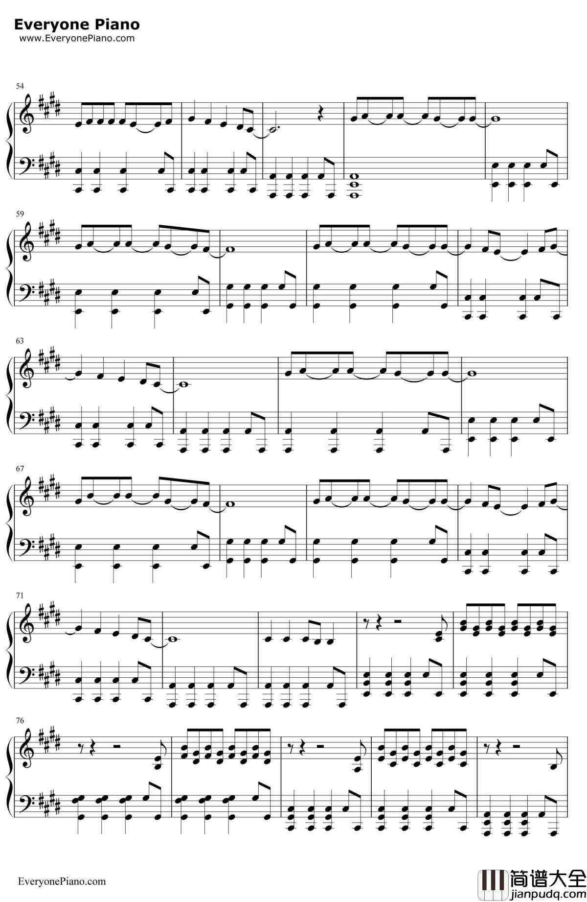 The_One_That_Got_Away钢琴谱_KatyPerry