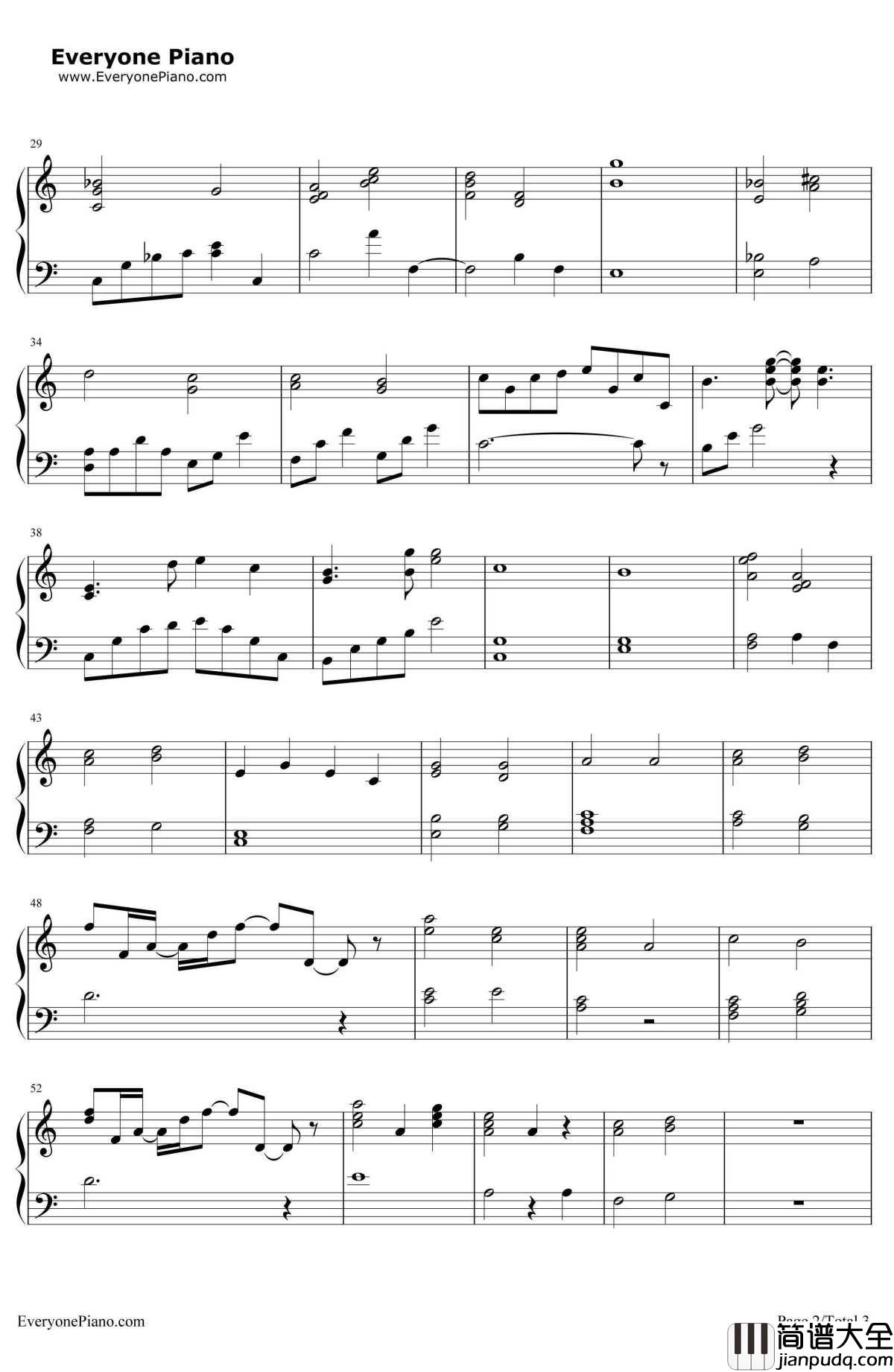 Everything's_Alright钢琴谱_LauraShigihara_游戏_去月球TotheMoon_插曲