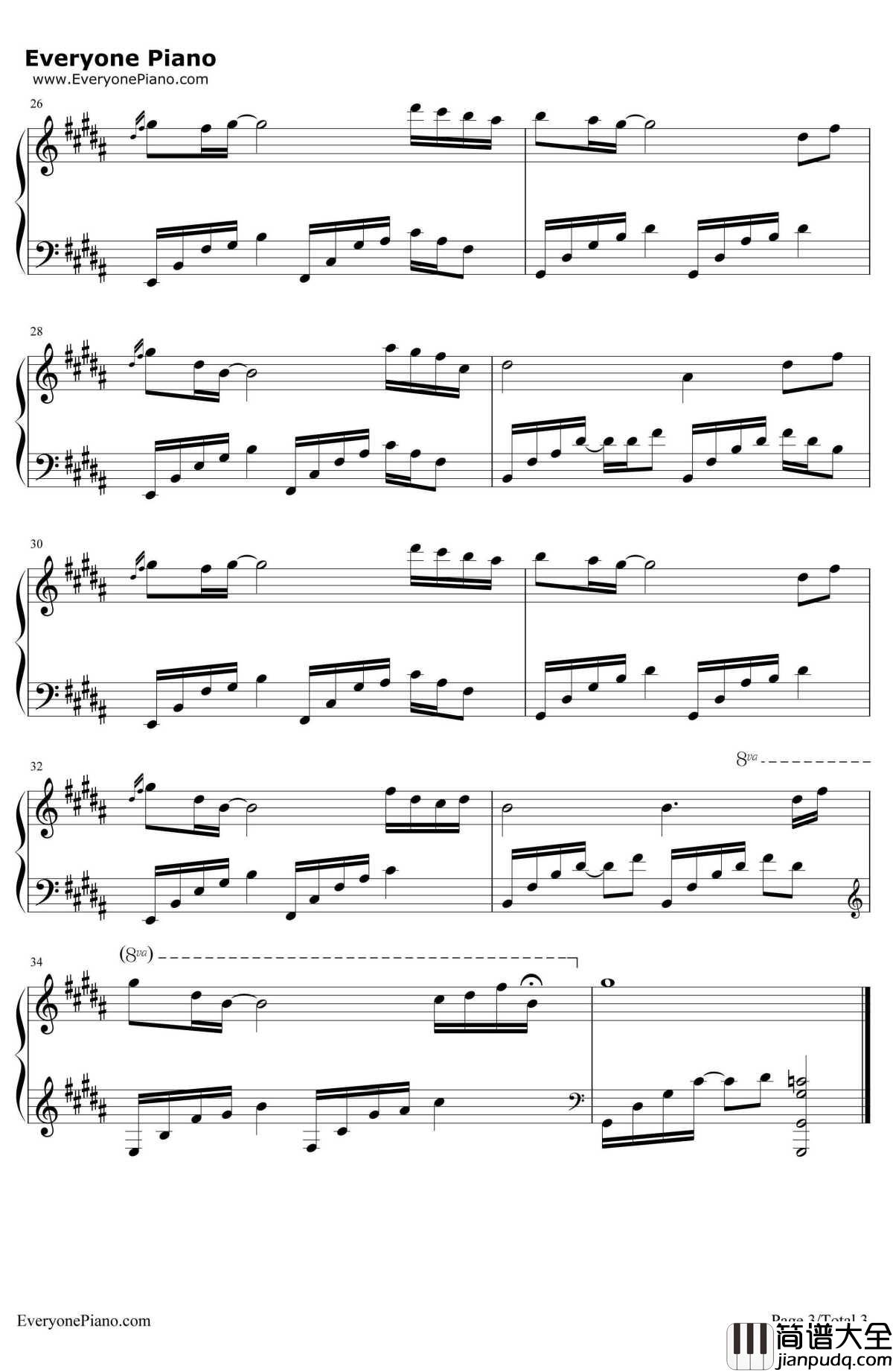 白羊座的忧伤钢琴谱_石进_夜的钢琴曲II