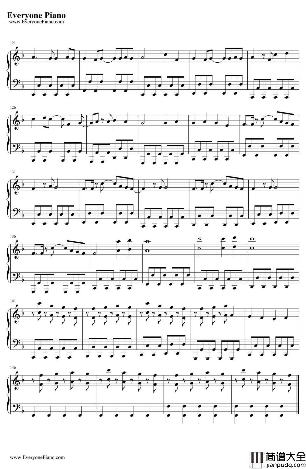 爱言叶钢琴谱_初音ミク