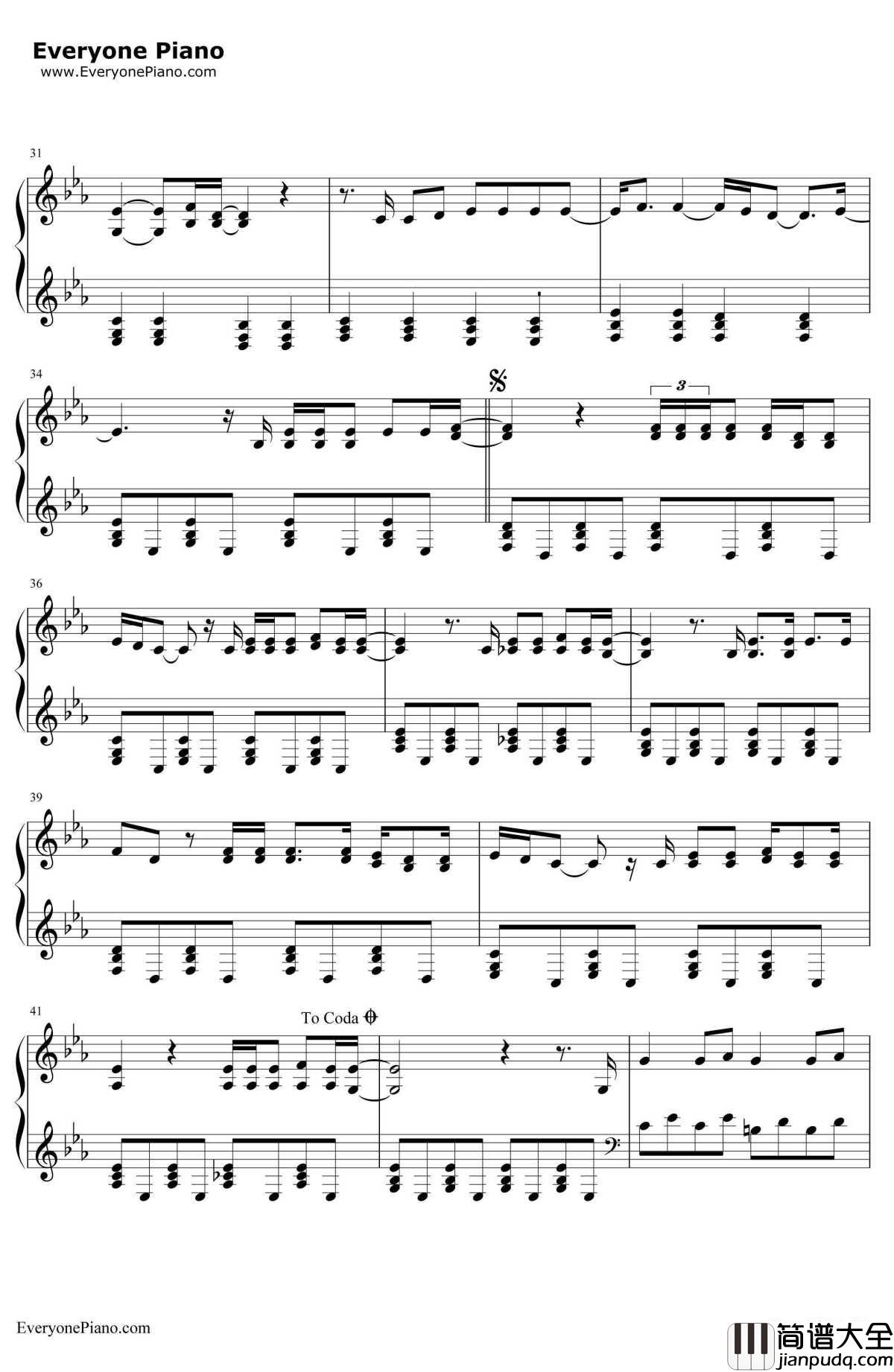 Jar_of_Hearts钢琴谱_ChristinaPerri