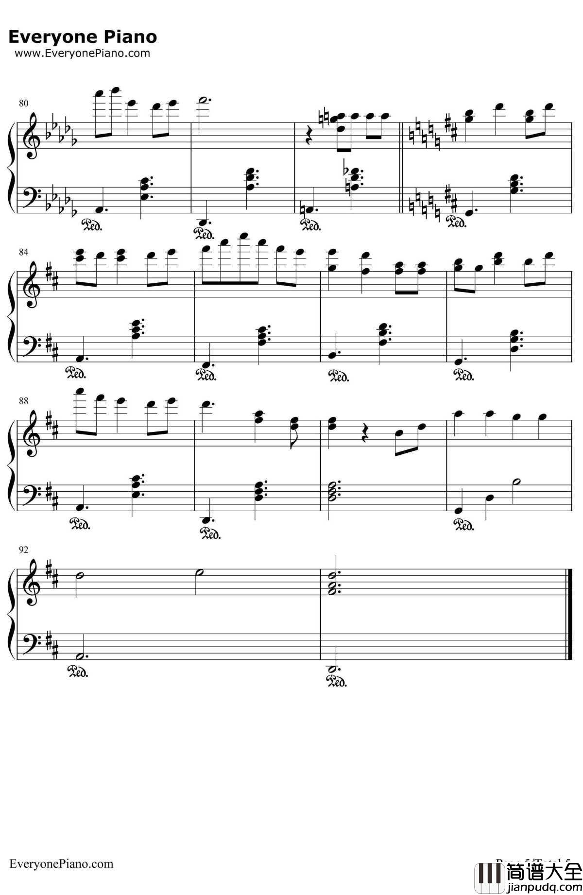 lonely_christmas钢琴谱_陈奕迅_圣诞歌曲