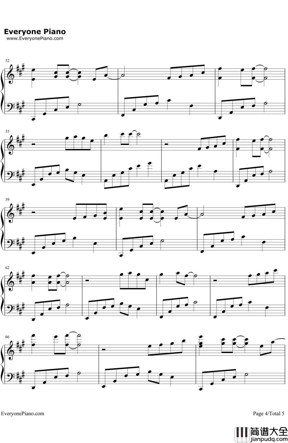 初恋的美好钢琴谱_石进_夜的钢琴曲二