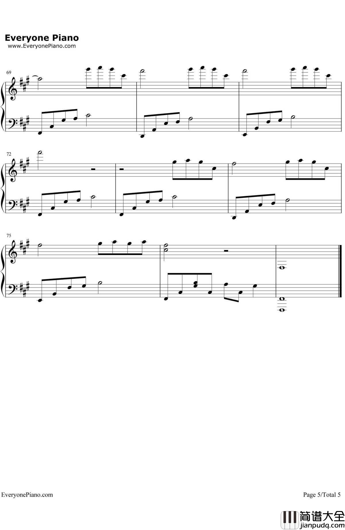 初恋的美好钢琴谱_石进_夜的钢琴曲二