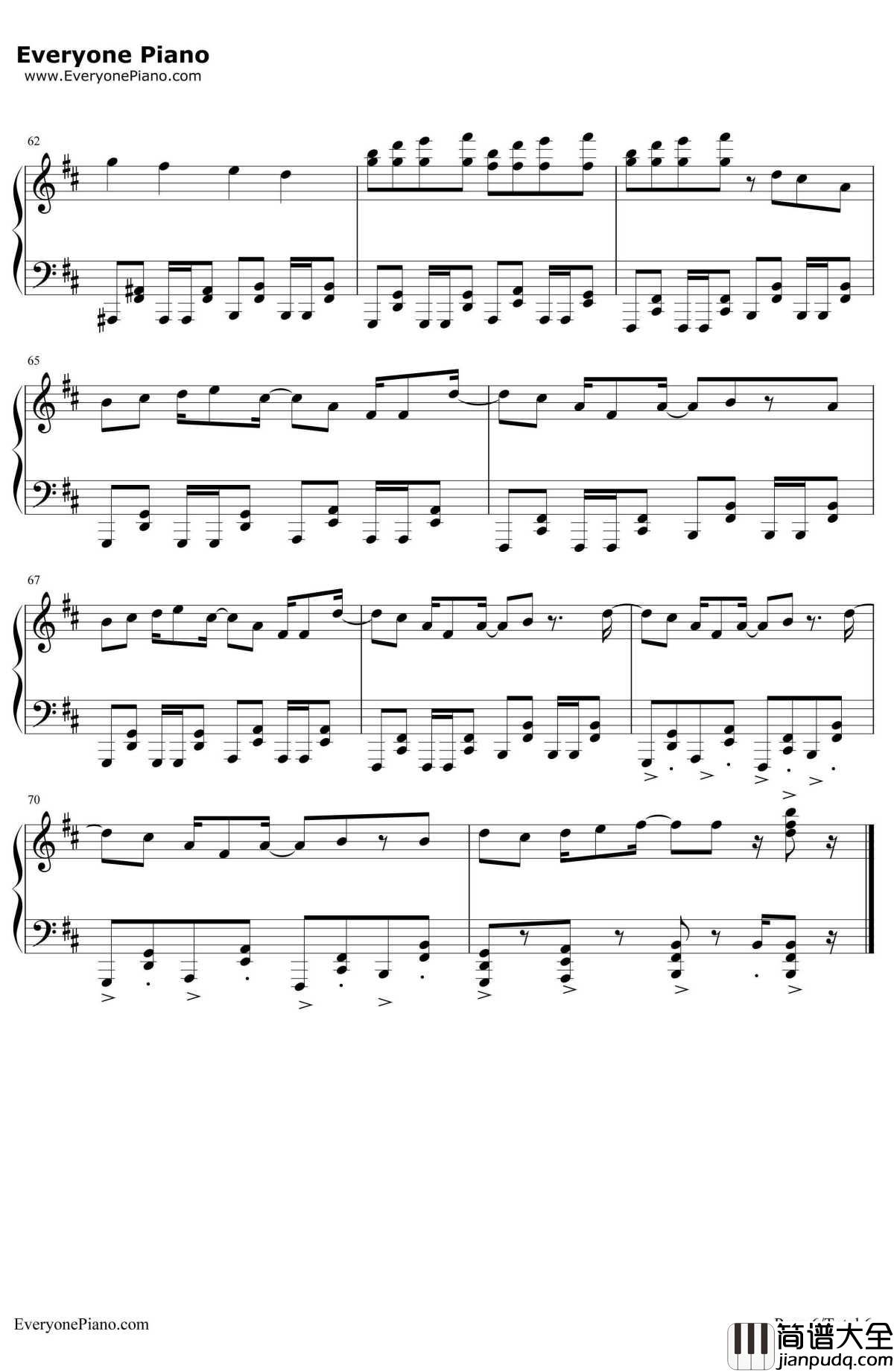 ドーナツホール钢琴谱_GUMI_DonutHole