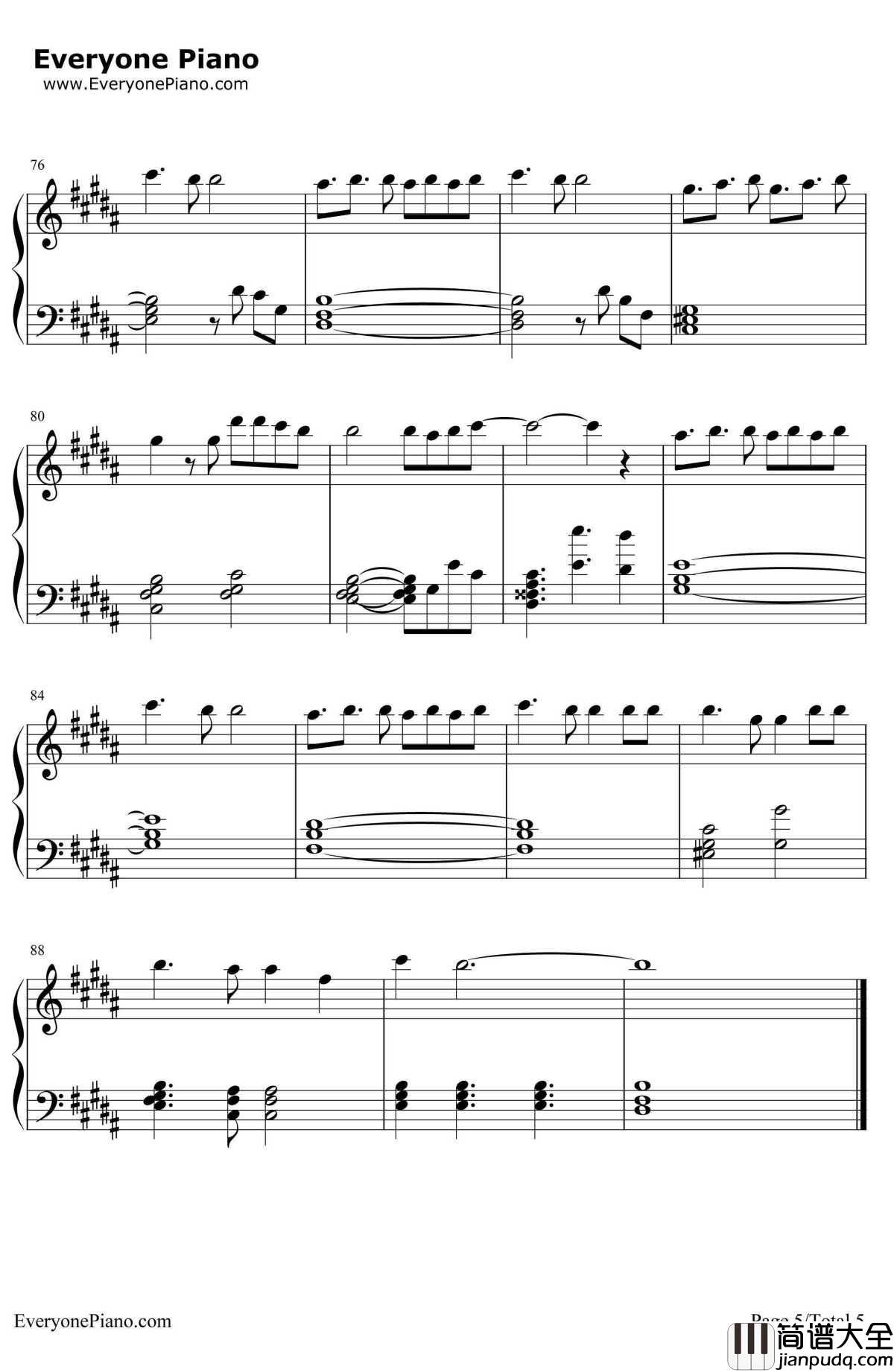 Dream_×_Dream钢琴谱_爱内里菜_名侦探柯南剧场版第8弹银翼的魔术师主题曲