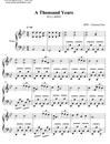 A_Thousand_Years钢琴谱_ChristinaPerri_暮光之城插曲_吉他谱_钢琴谱_简谱