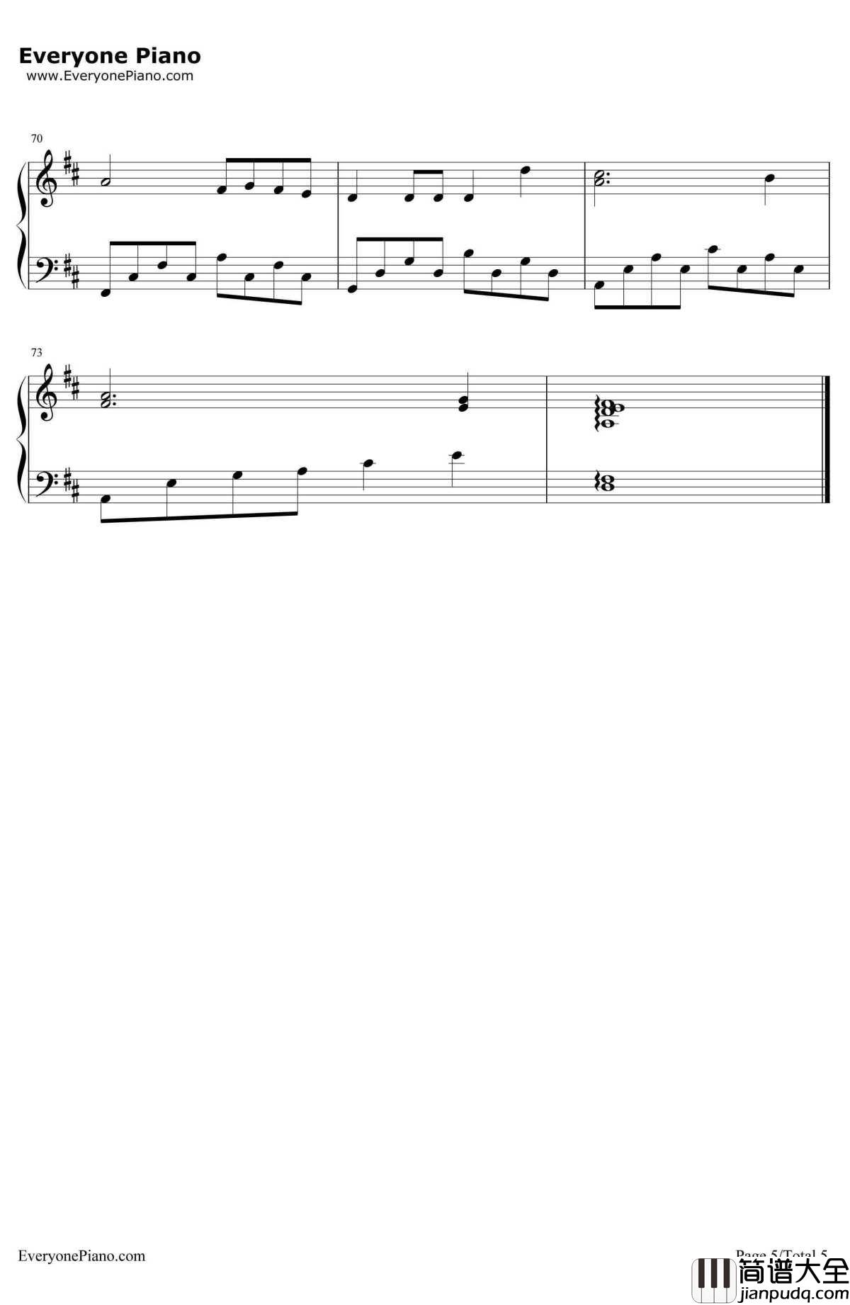 Valder_Fields钢琴谱_TamasWells_个人超喜欢的