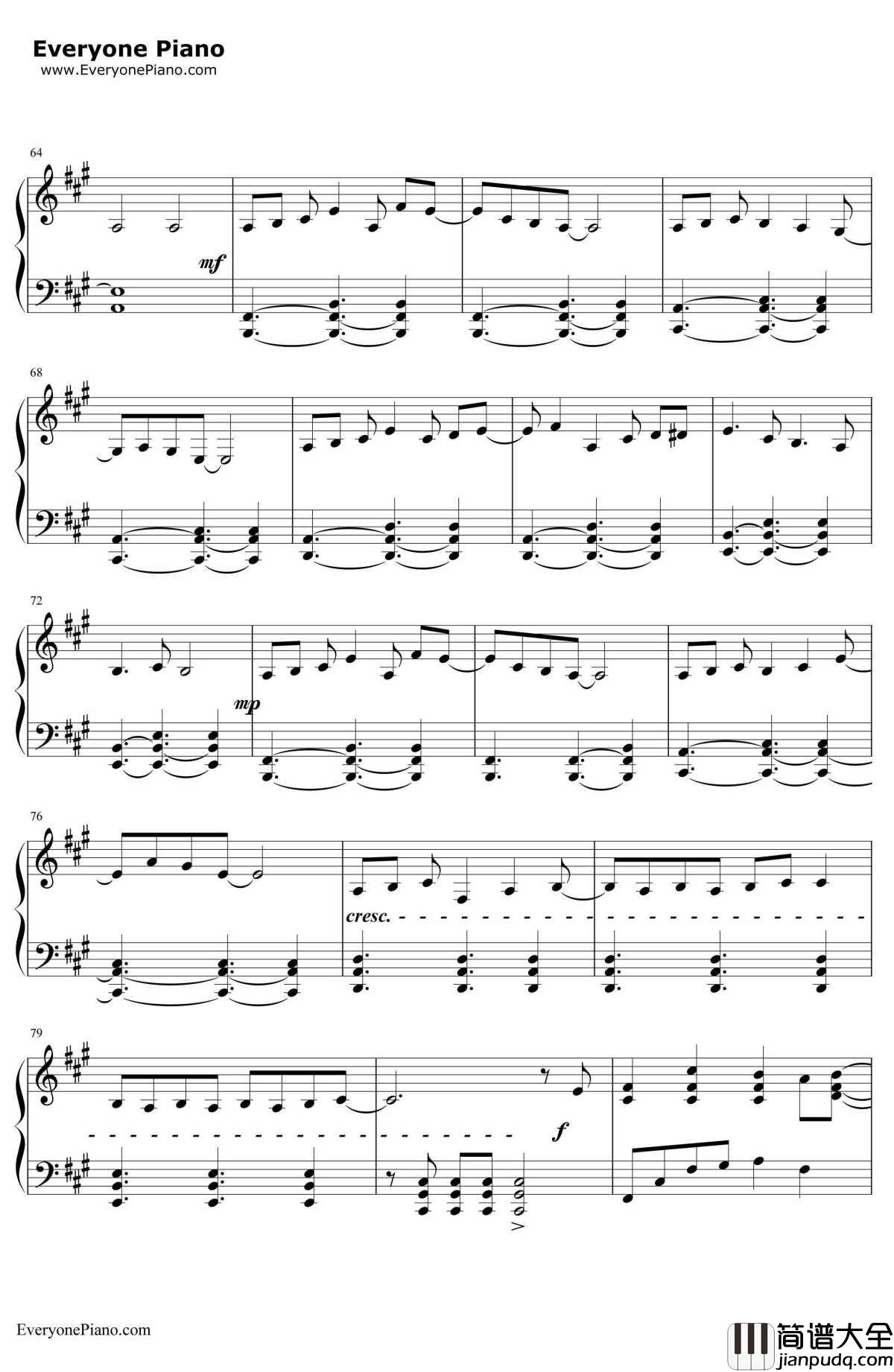 サマータイムレコード钢琴谱_IA_阳炎ProjectED