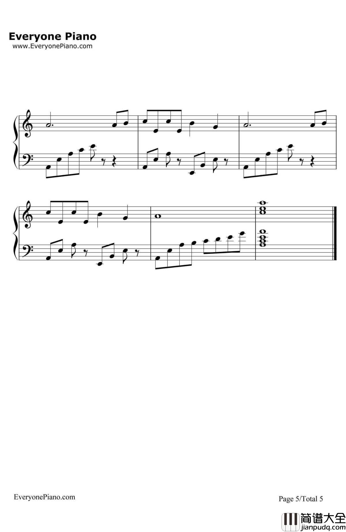 童年钢琴谱_班德瑞Bandari_ChildhoodMemory