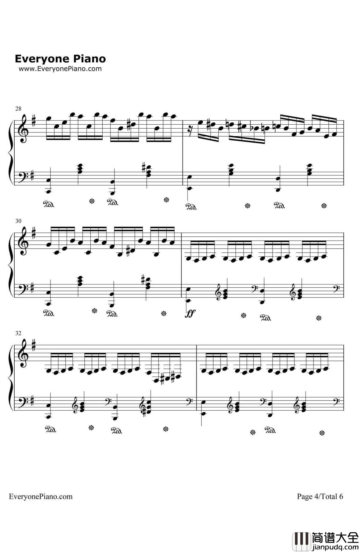 JAY的SECRET钢琴谱_周杰伦_不能说的秘密