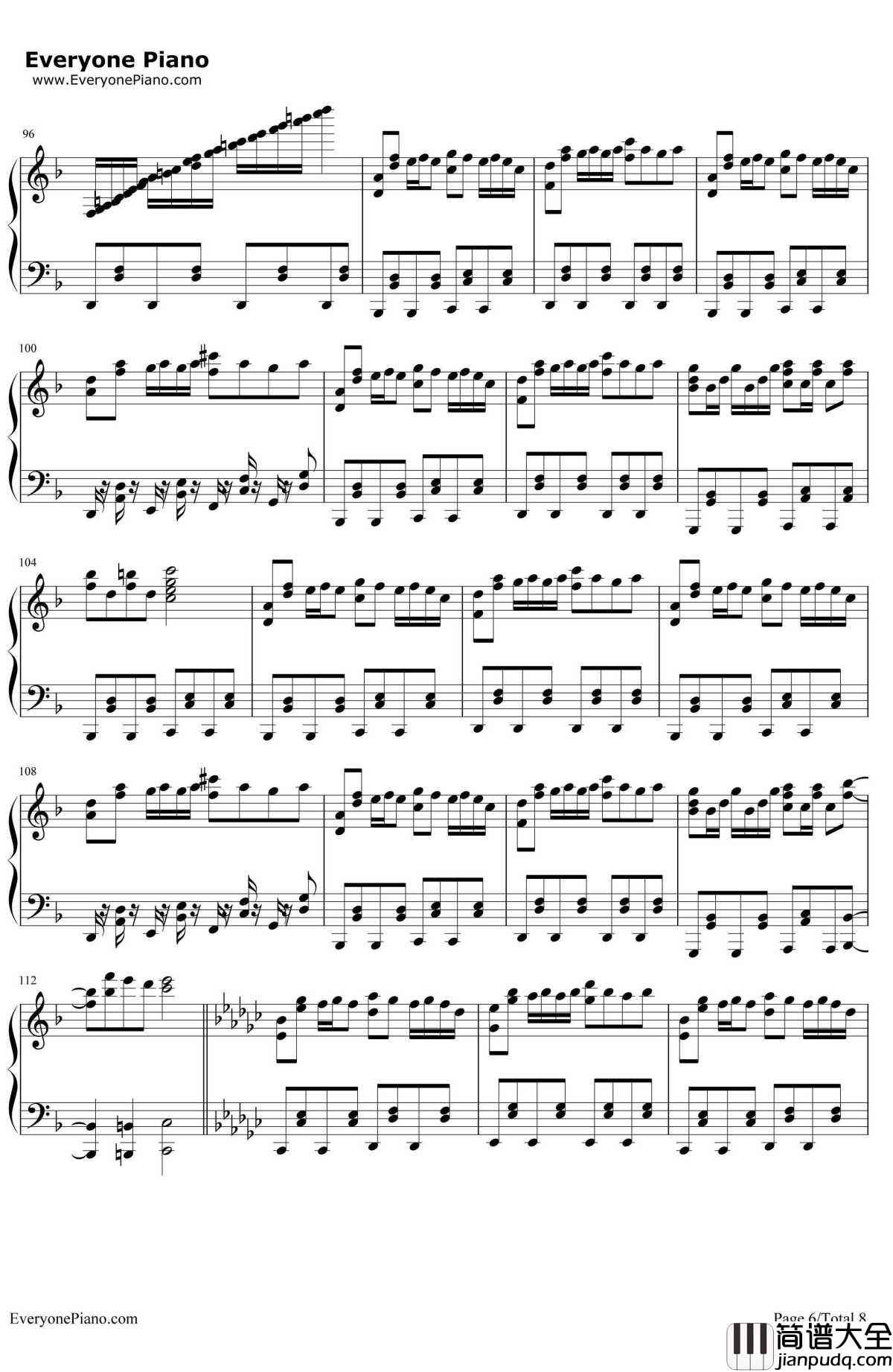 【東方花映冢】NightofKnights钢琴谱_触手猴