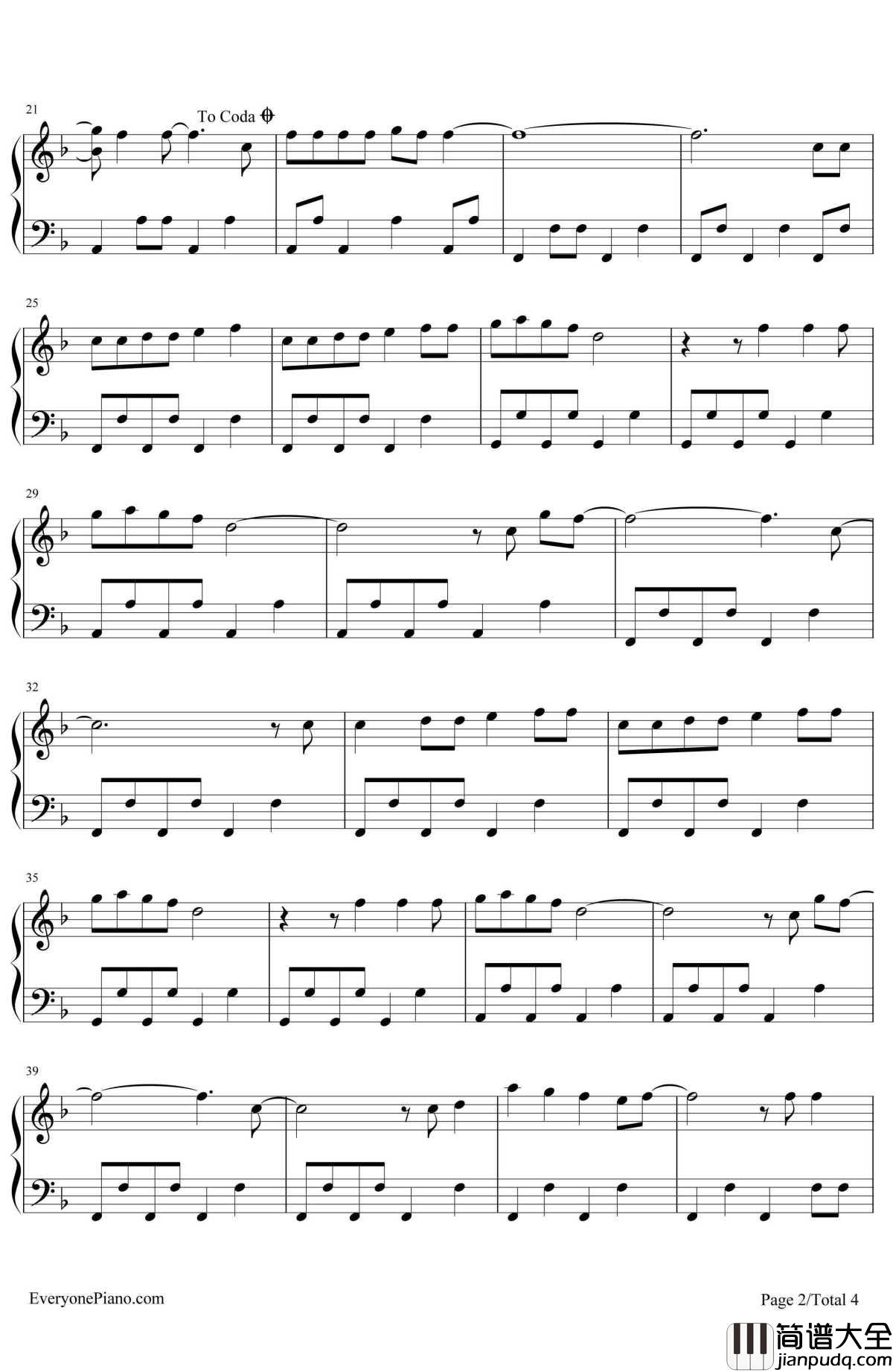 Marry_You钢琴谱_BrunoMars