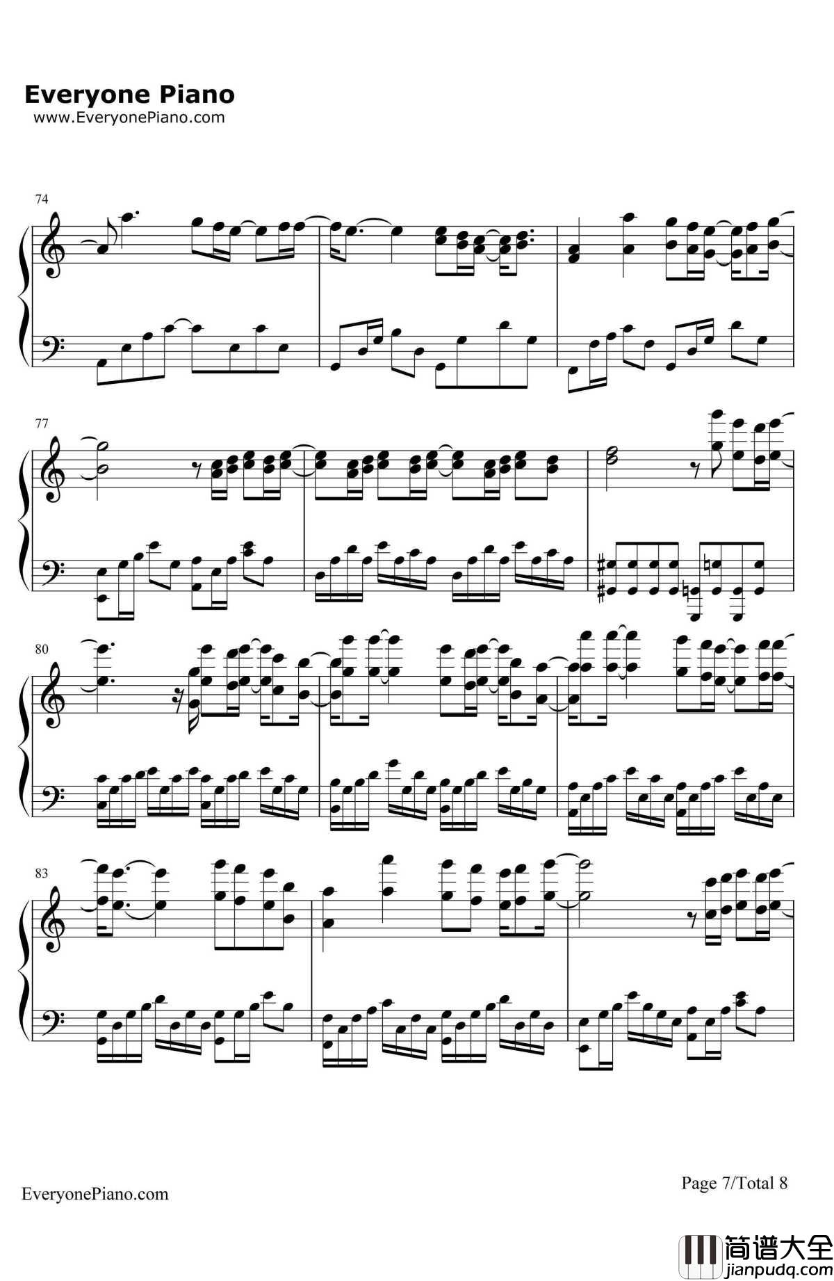 可惜没如果钢琴谱_林俊杰