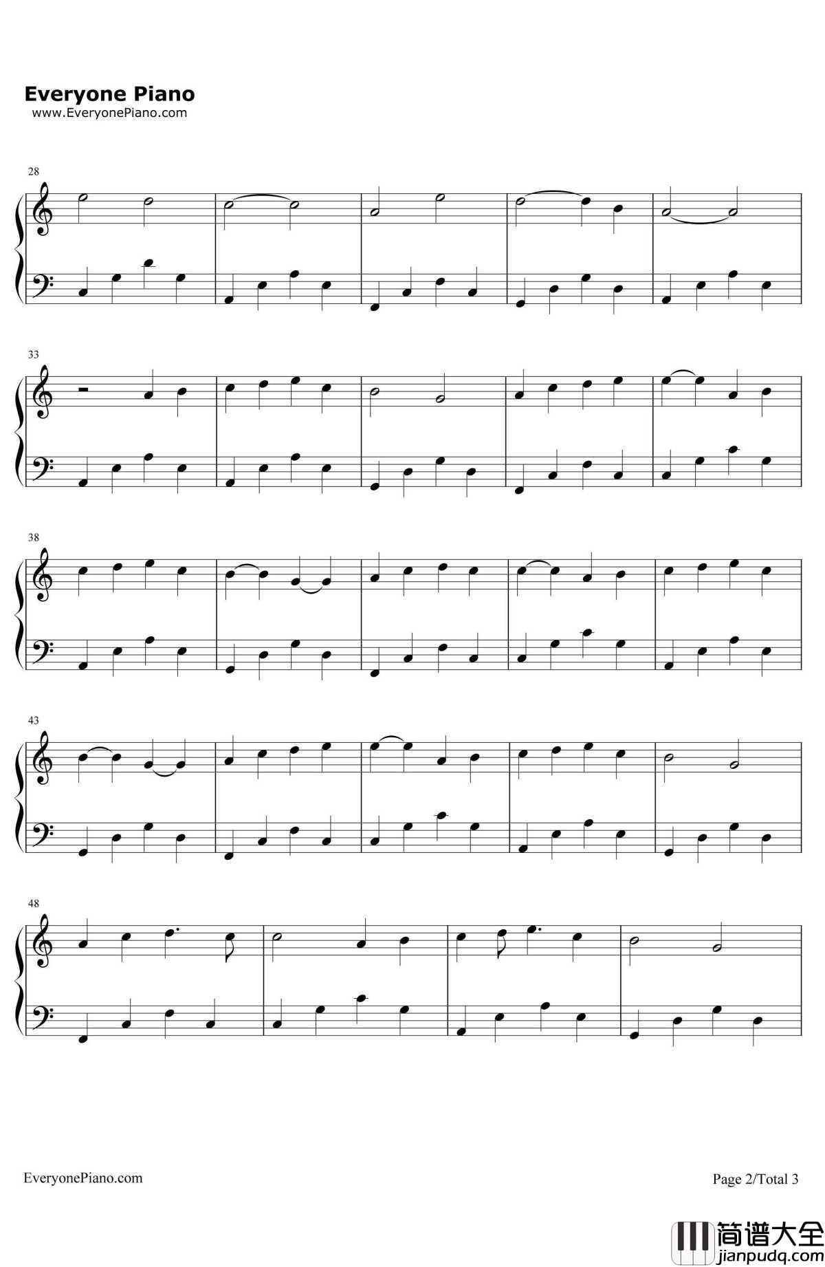 神话简单版钢琴谱_成龙/金喜善