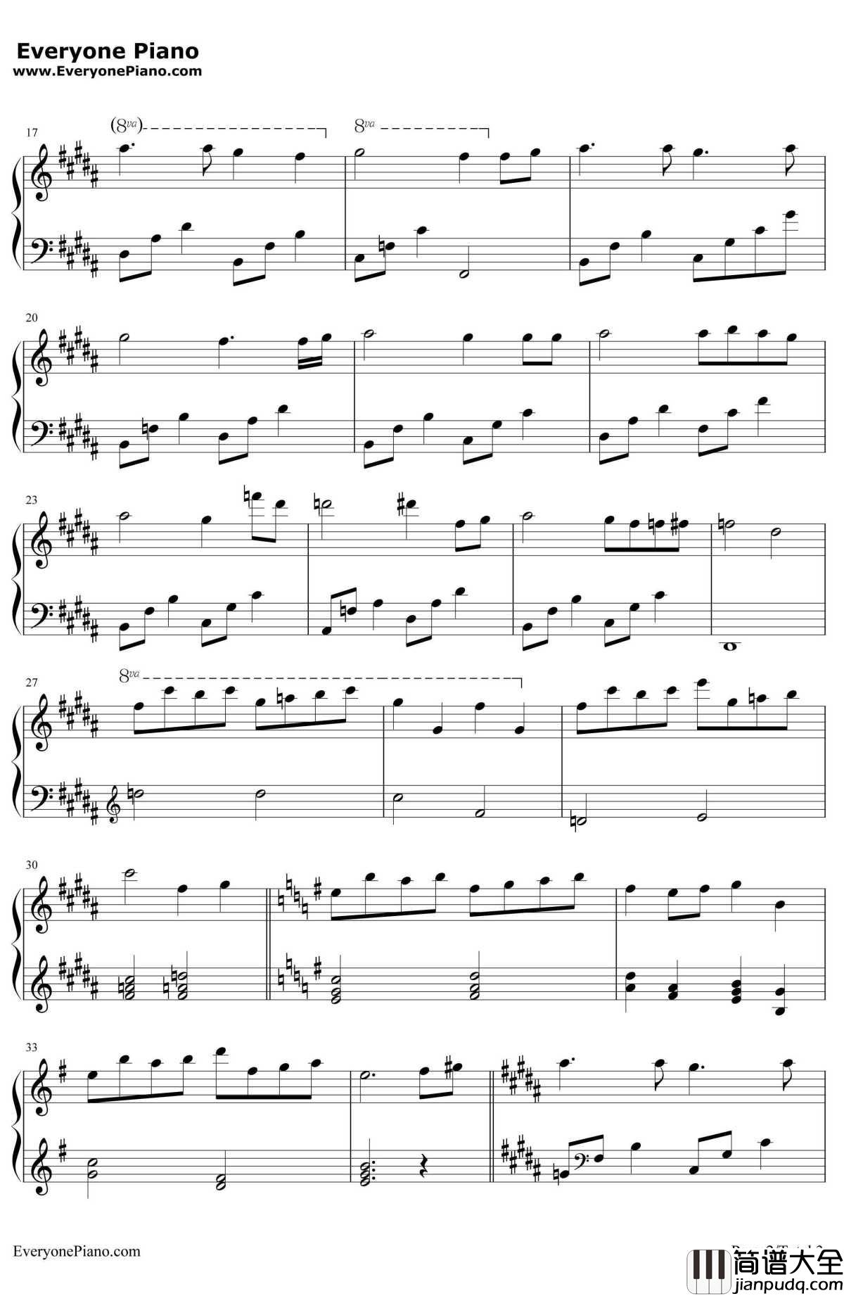 月明かり钢琴谱_日本ACG__水夏弐律_初回限定版特典OST