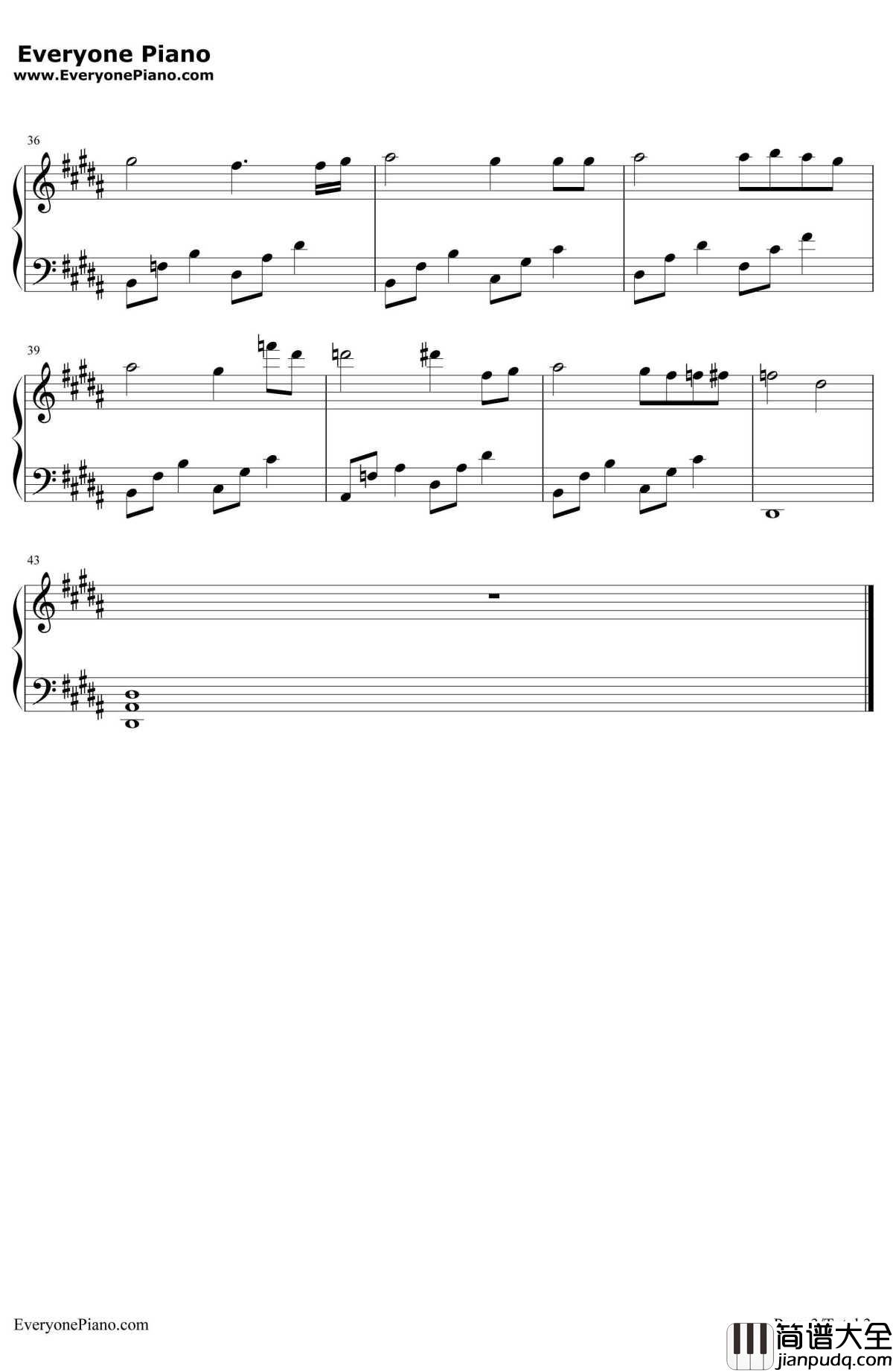 月明かり钢琴谱_日本ACG__水夏弐律_初回限定版特典OST