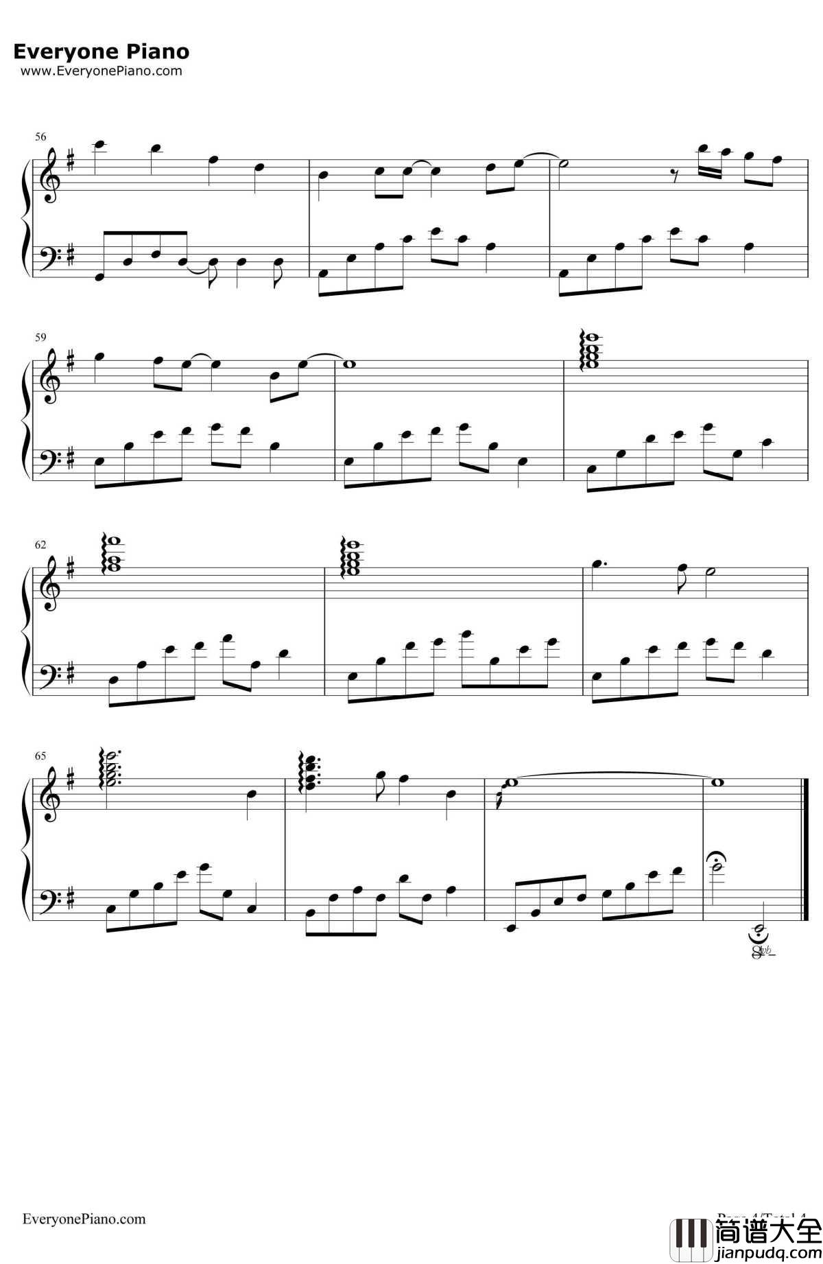 暗恋钢琴谱_石进_夜的钢琴曲II