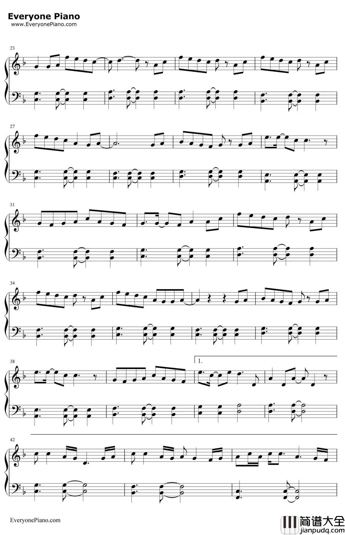 我不是潘金莲钢琴谱_张地