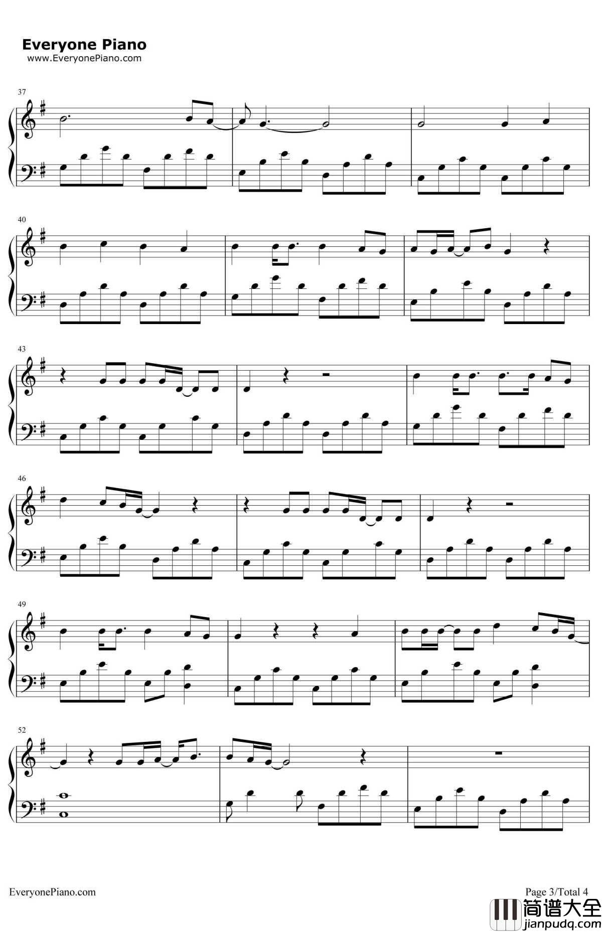 Green_Day钢琴谱_Ordinary_World