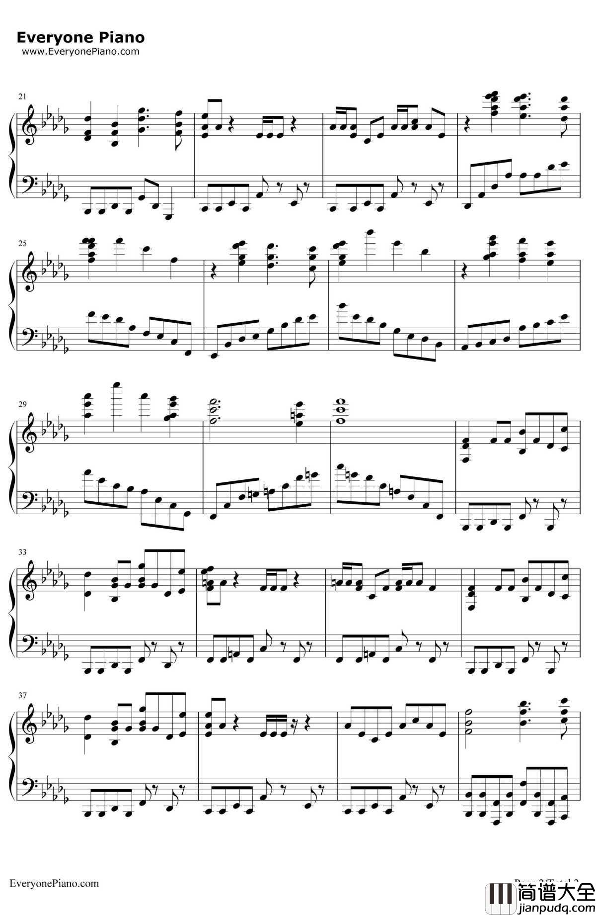 云宫迅音钢琴谱_许镜清_六小龄童版_西游记_序曲