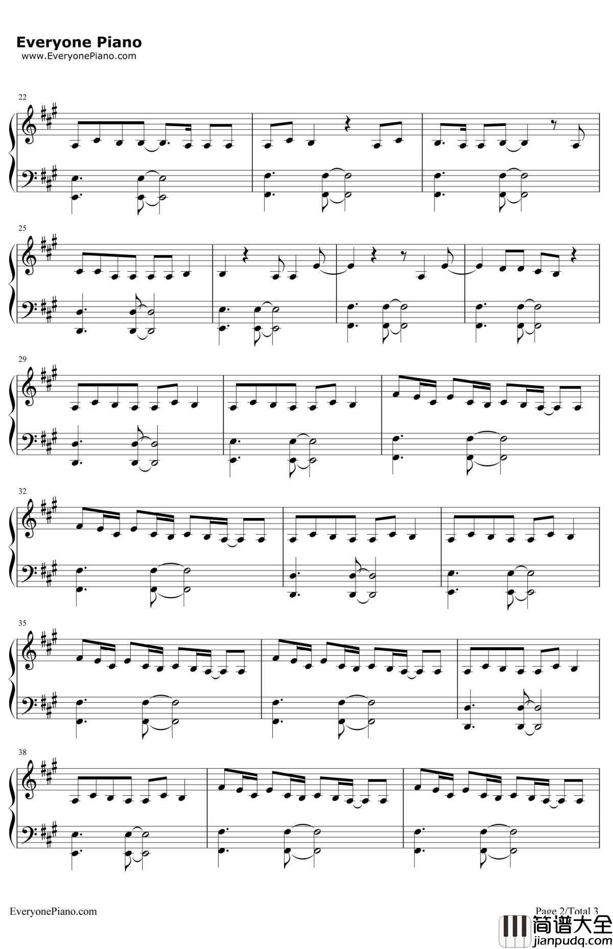 Middle钢琴谱_DJ_Snake,Bipolar_Sunshine