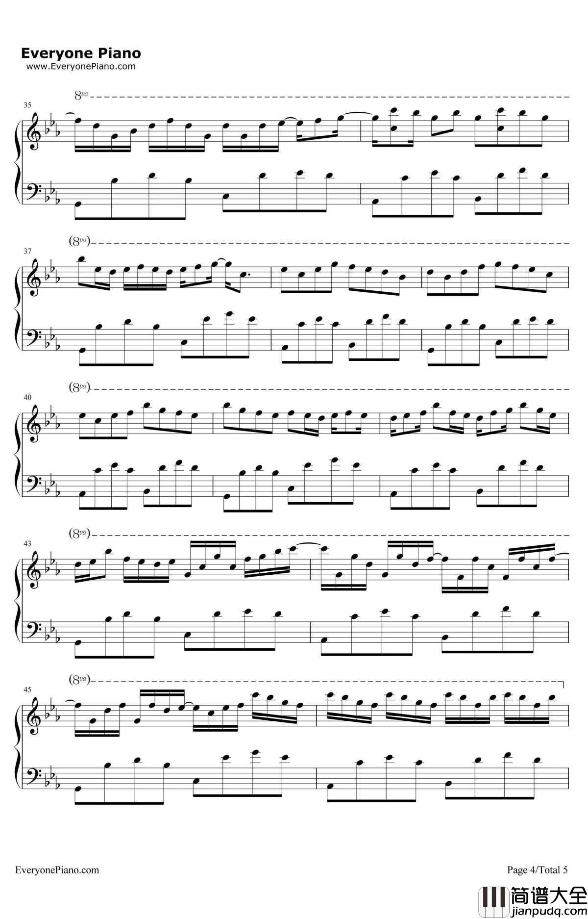 摆动的心钢琴谱_Music゛◆Kゝ