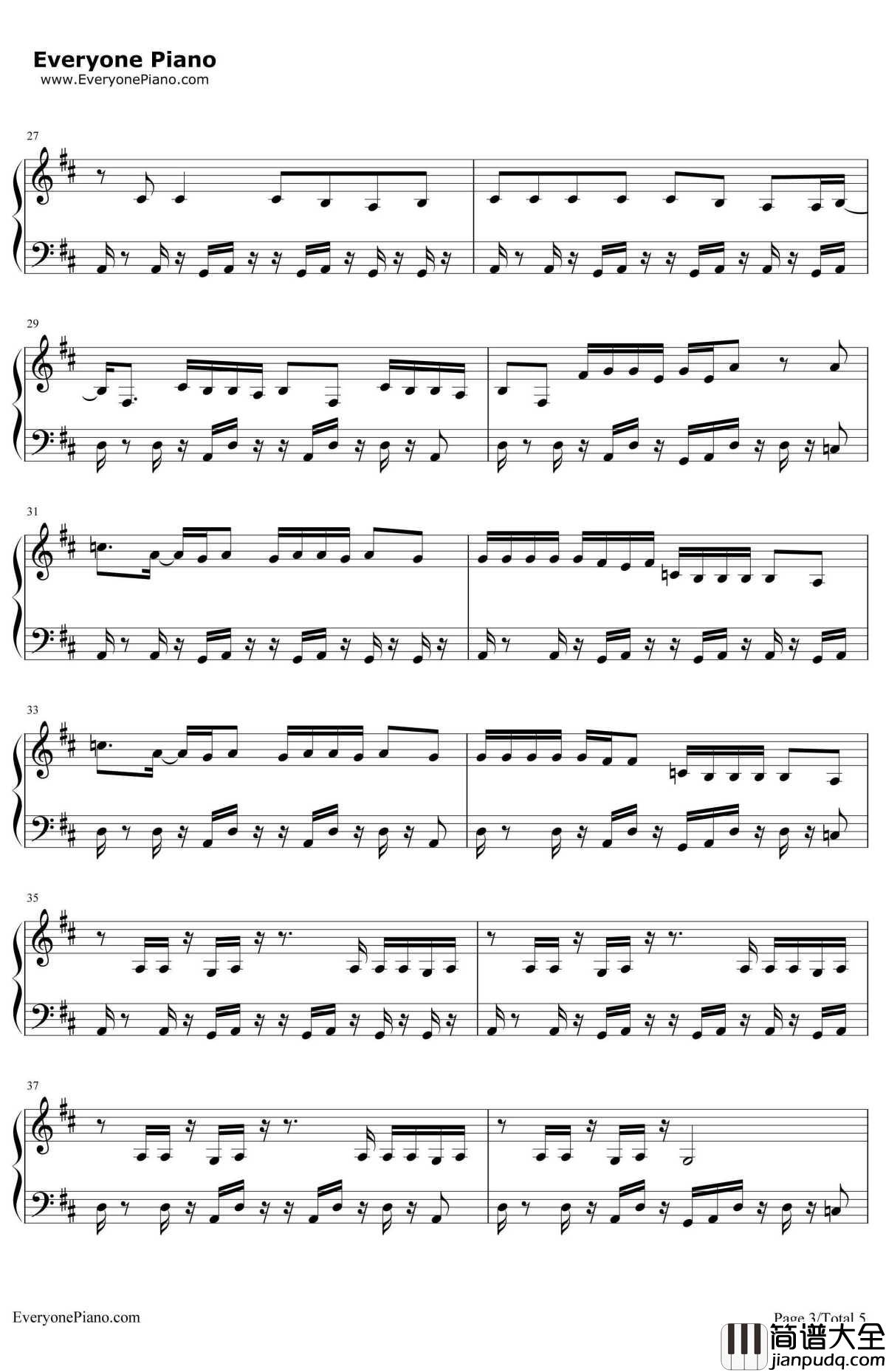 A_Yo钢琴谱_Lady_Gaga