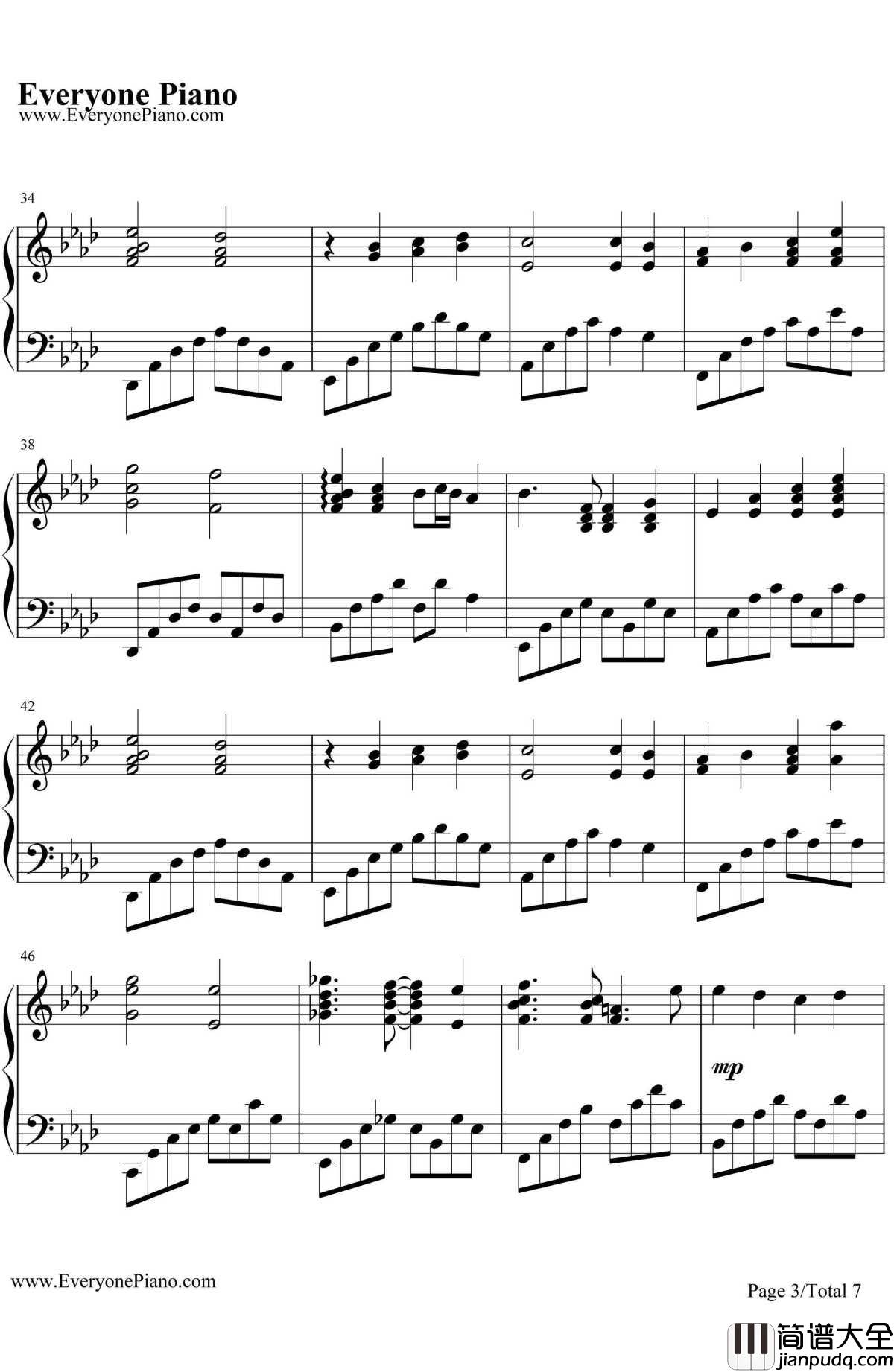 The_Wind_of_Life钢琴谱_久石让_生命之风