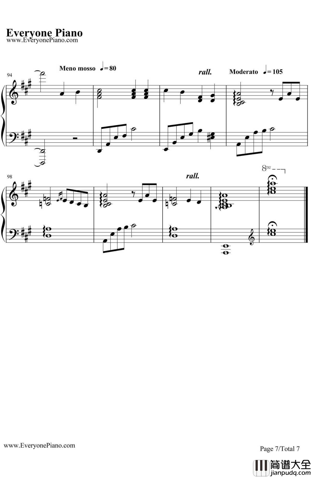 The_Wind_of_Life钢琴谱_久石让_生命之风