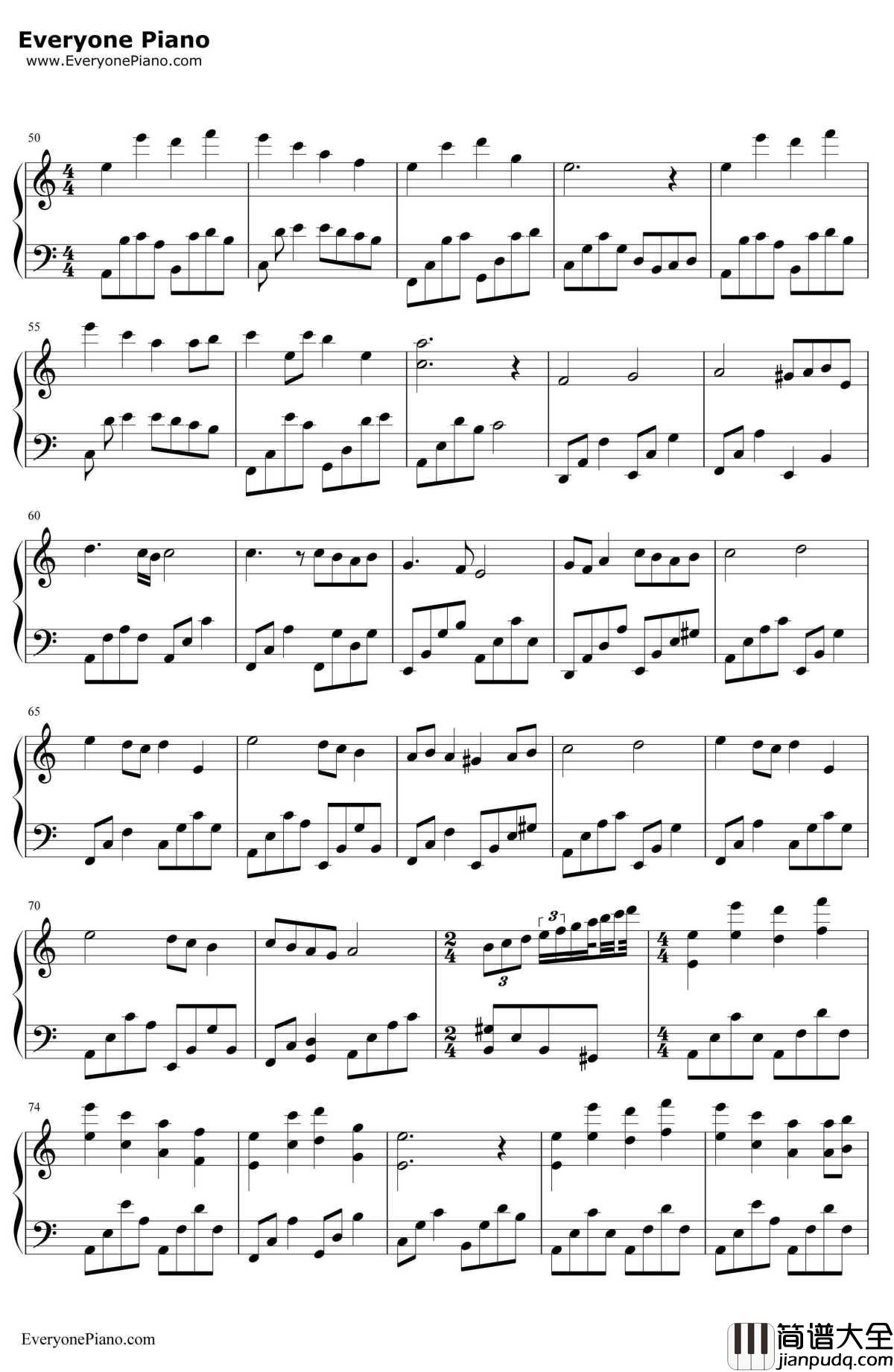 CrossingOver钢琴谱_神思者__凤凰_电影主题曲