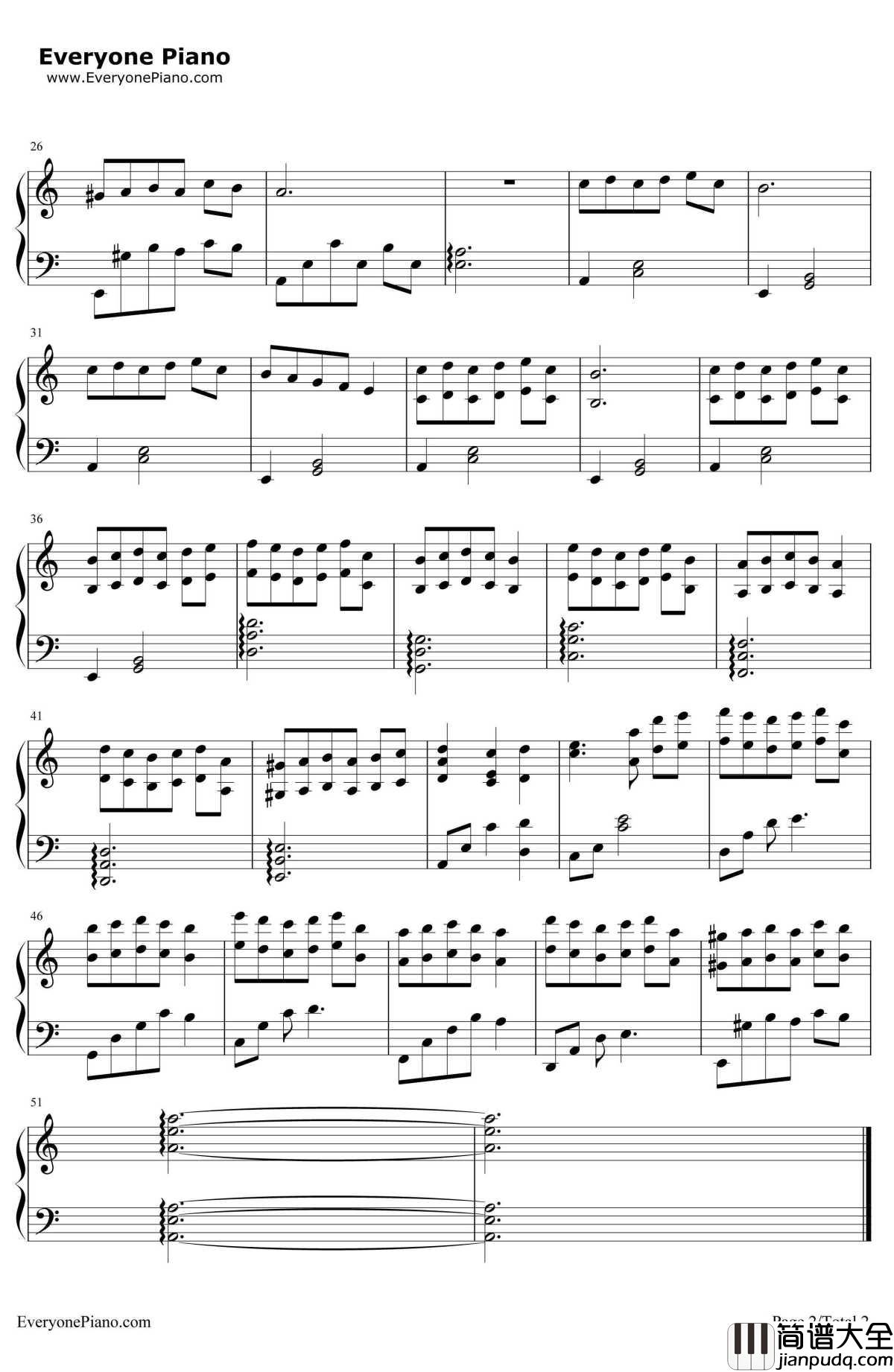 等待钢琴谱_黄绮珊__我是歌手_黄绮珊