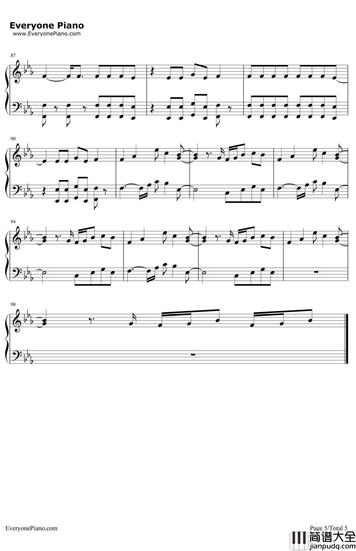 This_Girl钢琴谱_Kungs