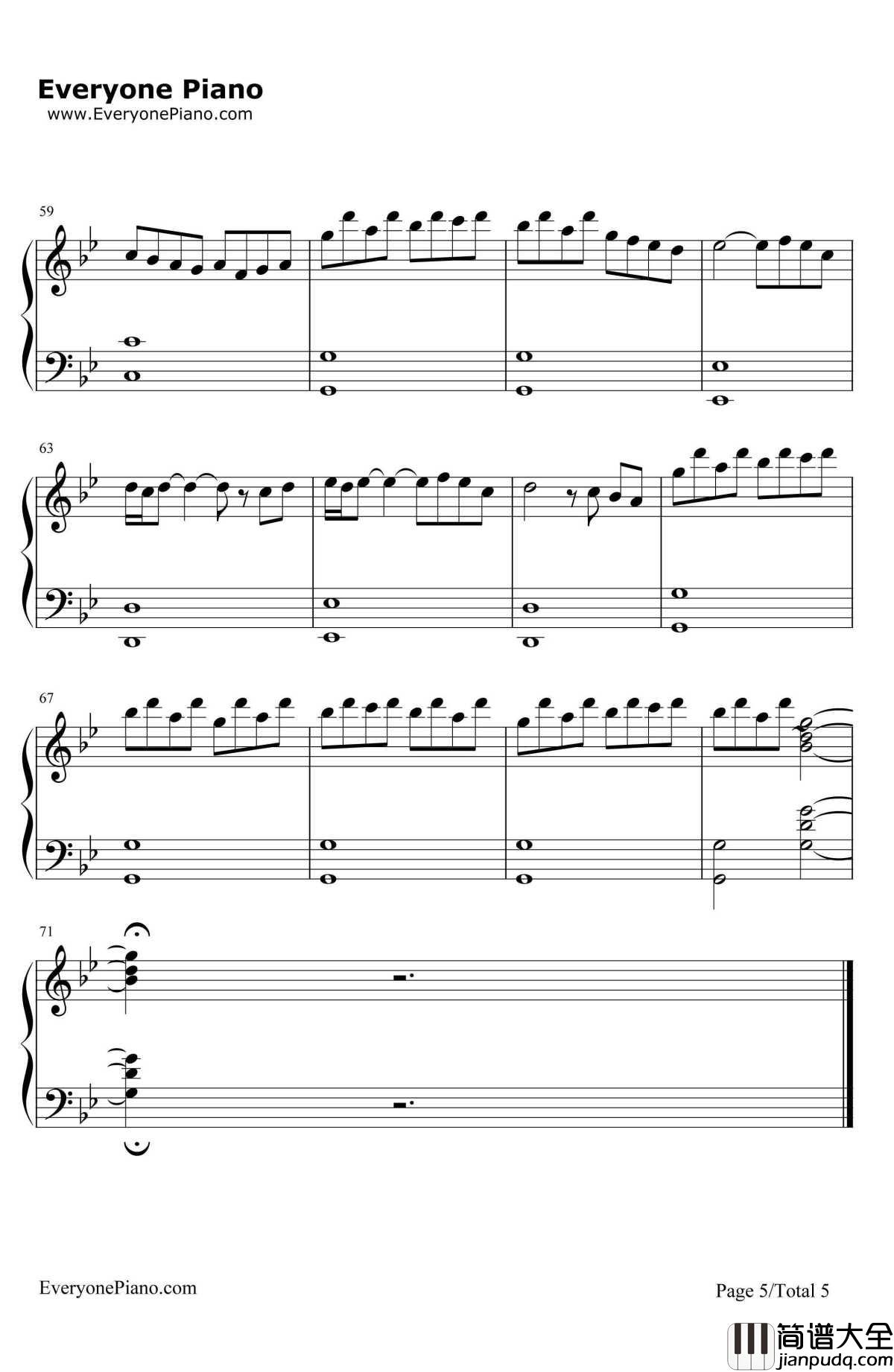 海王星钢琴谱_班得瑞__迷雾森林_班得瑞