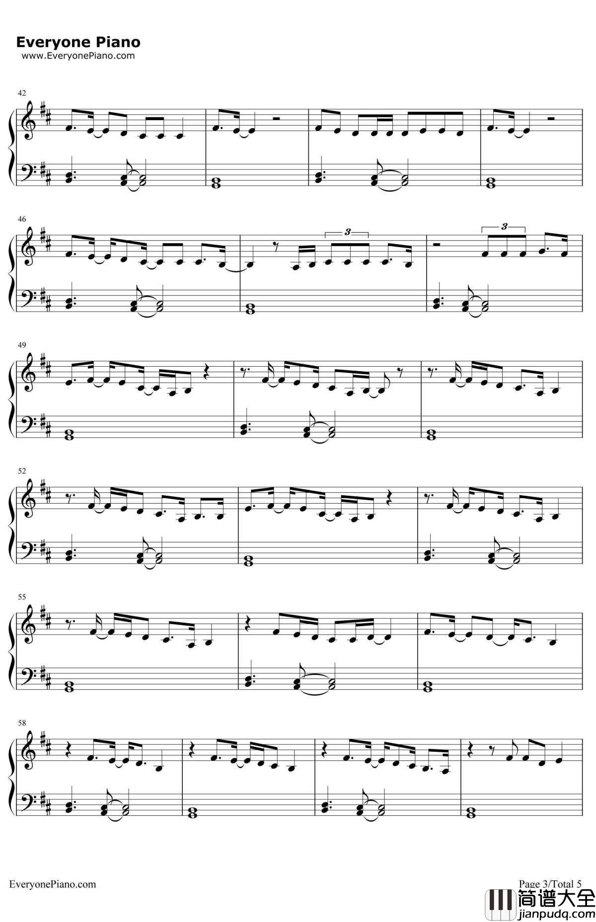 Too_Good钢琴谱_Drake_Rihanna