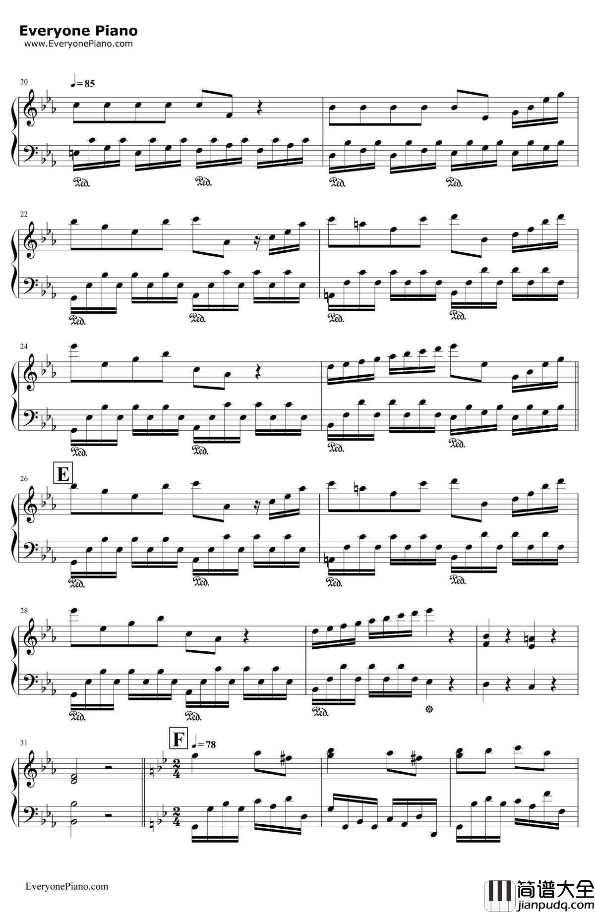 圣诞协奏曲钢琴谱_理查德克莱德曼_理查德克莱德曼