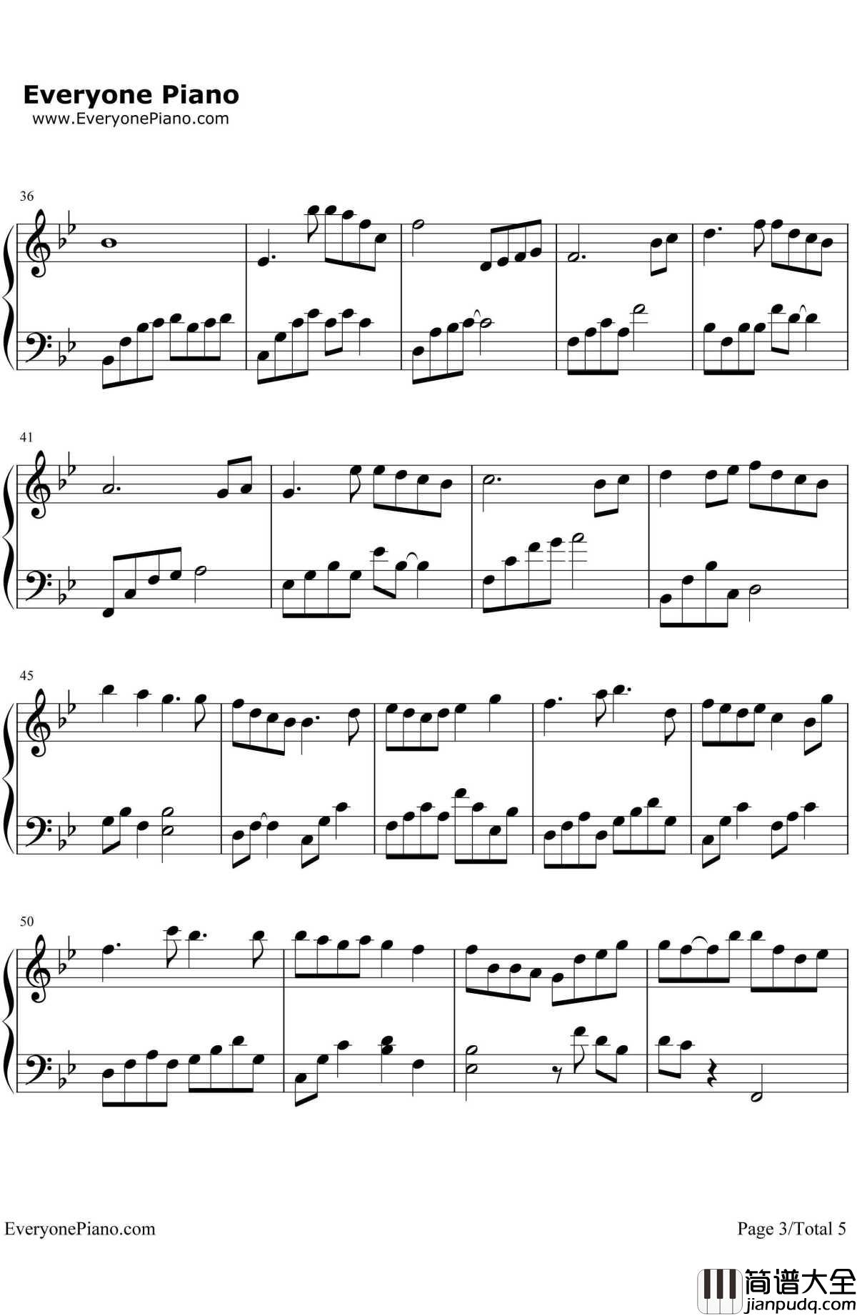 风筝与风钢琴谱_Twins