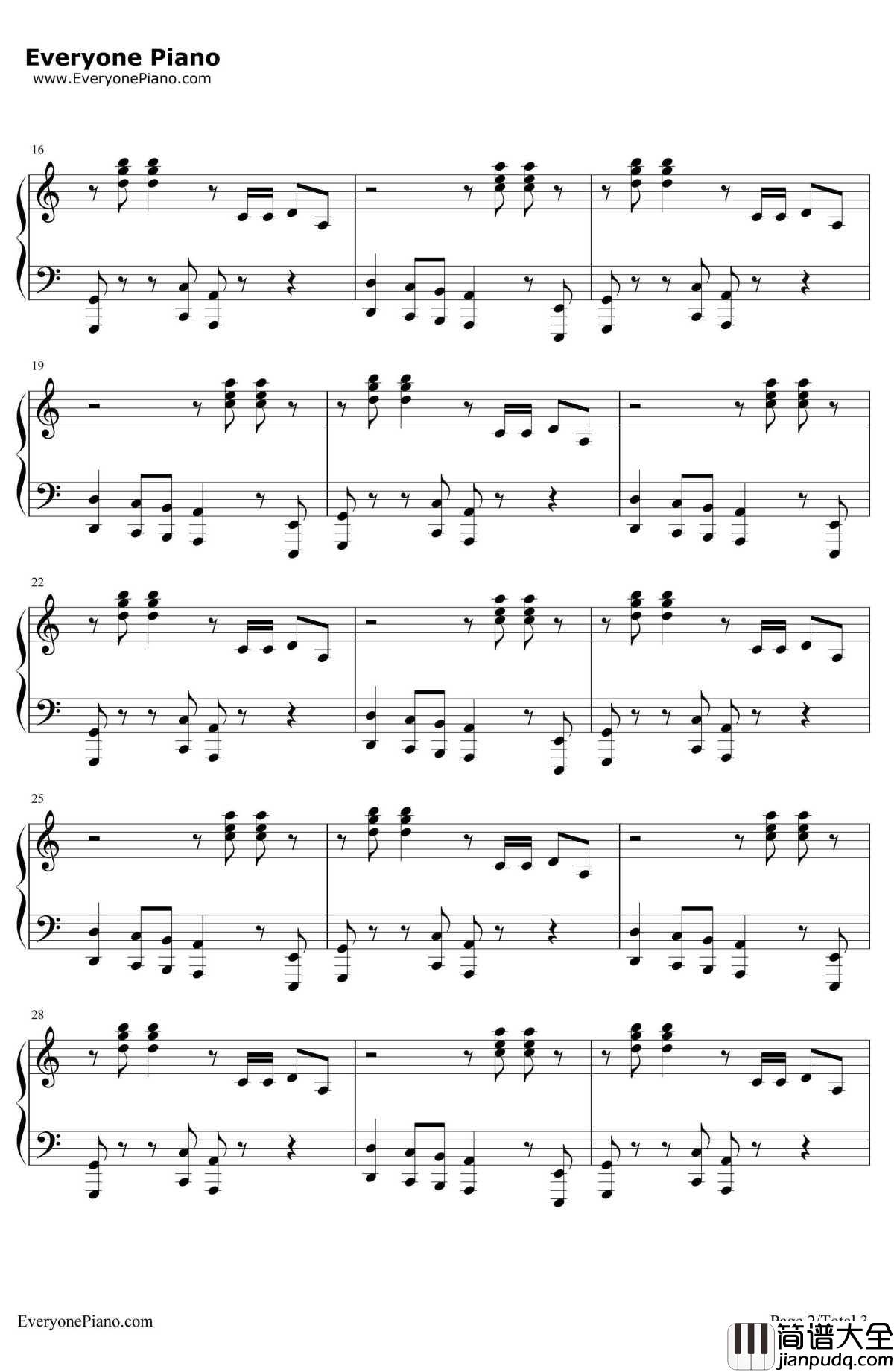 Can't_Touch_This(U_Can't_Touch_This)钢琴谱_MC_Hammer